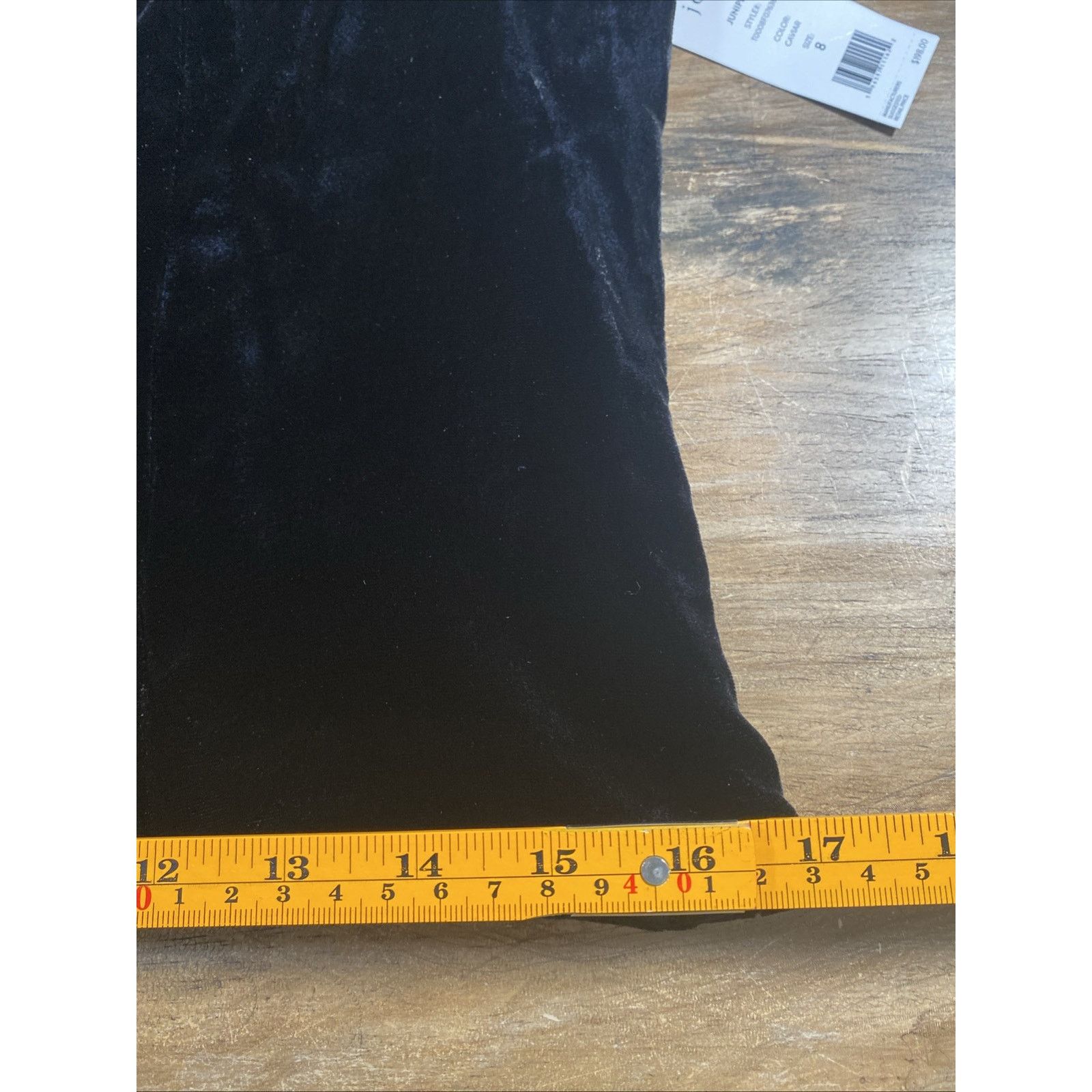 Joie Joie Juniper Velvet Flutter Sleeve Blouse Top Black Caviar Size M / US 6-8 / IT 42-44 - 10 Thumbnail