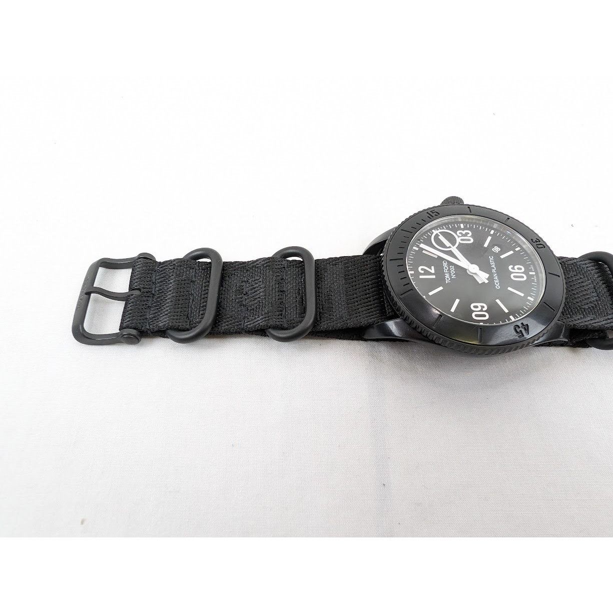 Tom Ford o1rshd1 Size: OS / Plastic Large Case Sports Watch in Black Size ONE SIZE - 8 Thumbnail