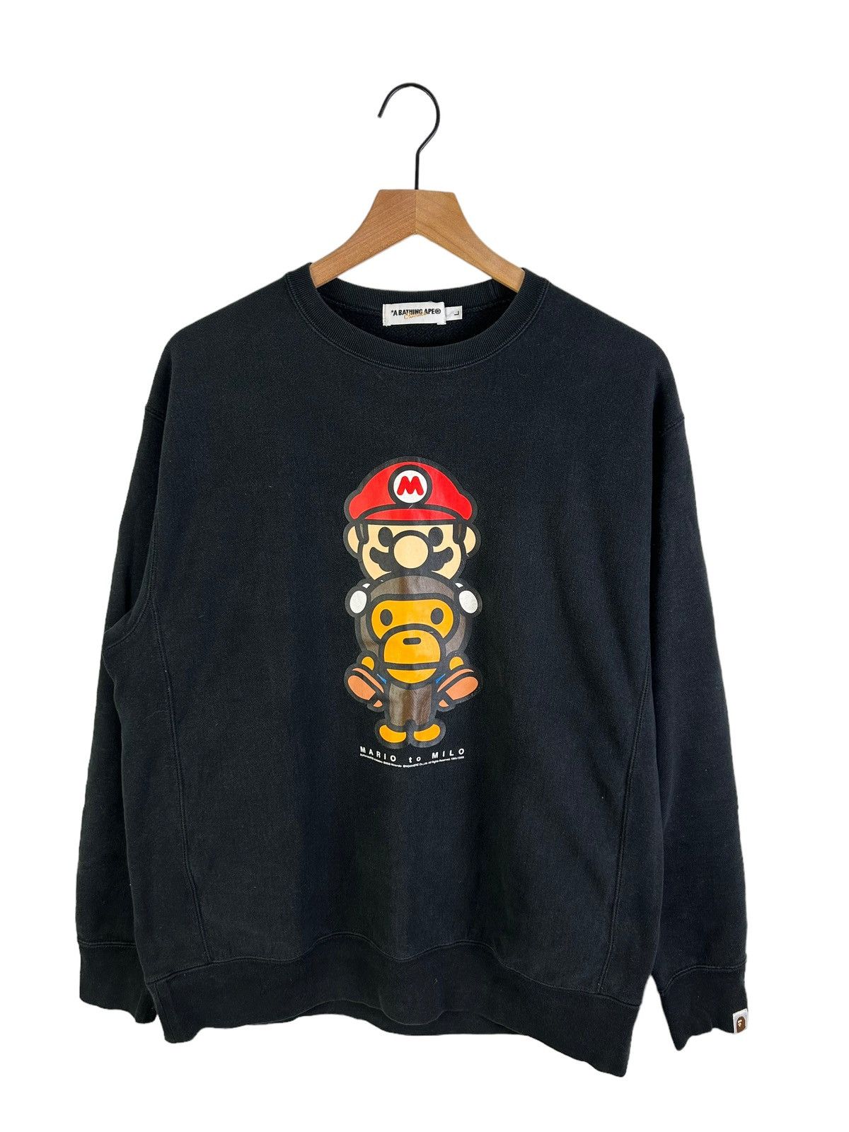2008 Bape x Super Mario Milo Print Sweatshirts