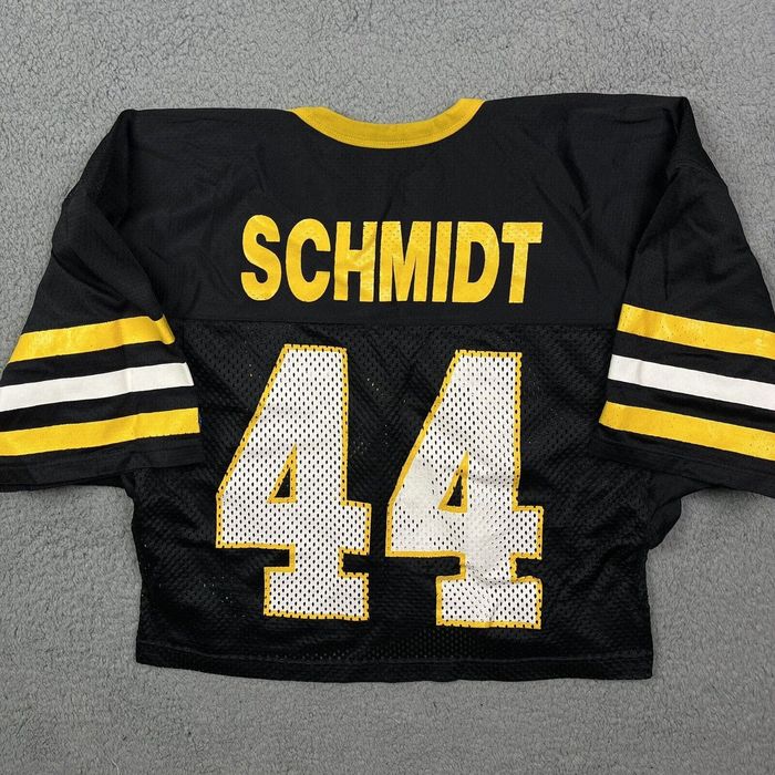 Champion Vintage Champion Football Jersey Crop Top Black & Yellow Grailed