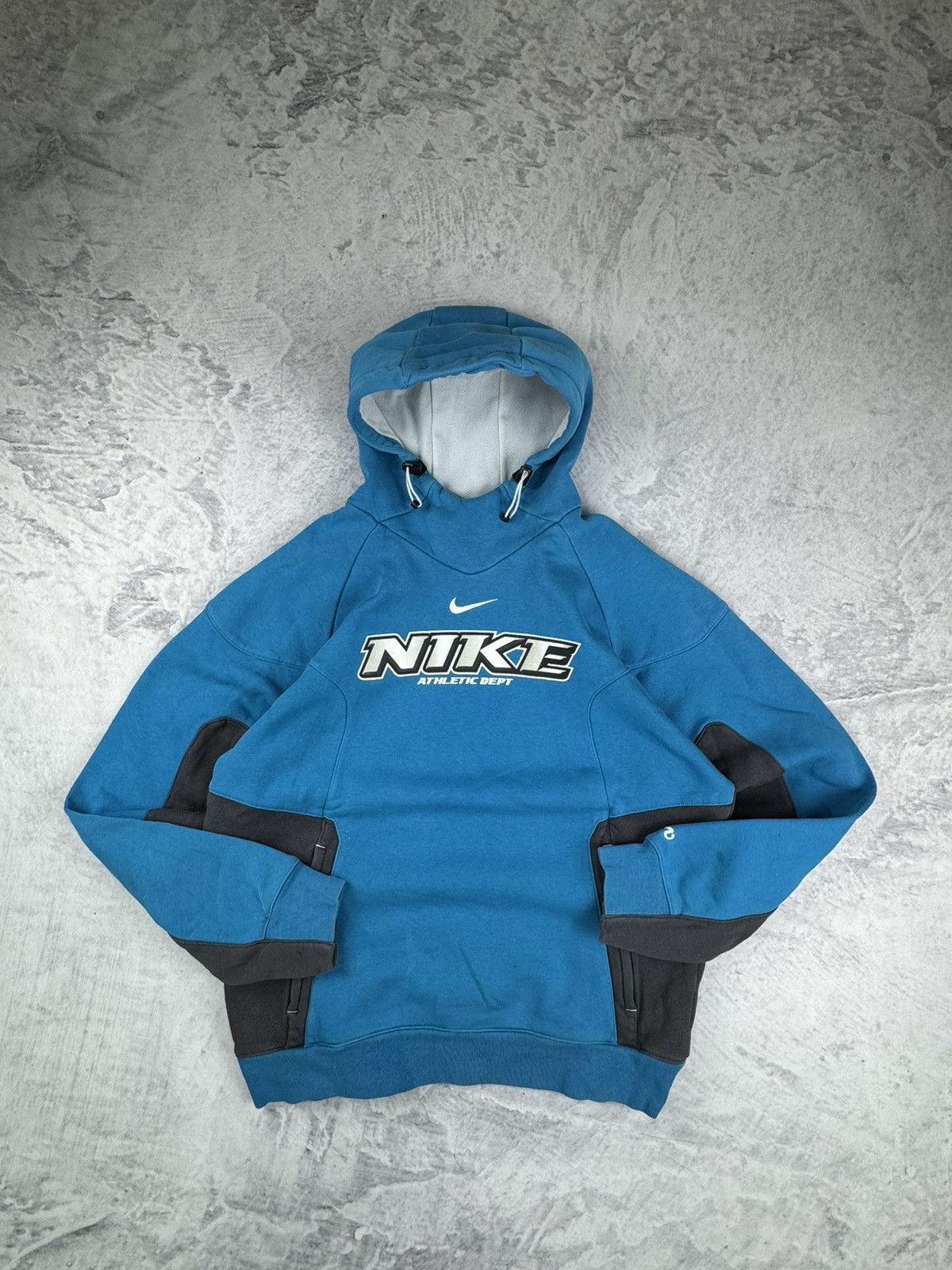 Nike × Vintage NIKE VINTAGE CENTER LOGO OVERSIZE BOXY HOODIE Size US M / EU 48-50 / 2 - 2 Thumbnail