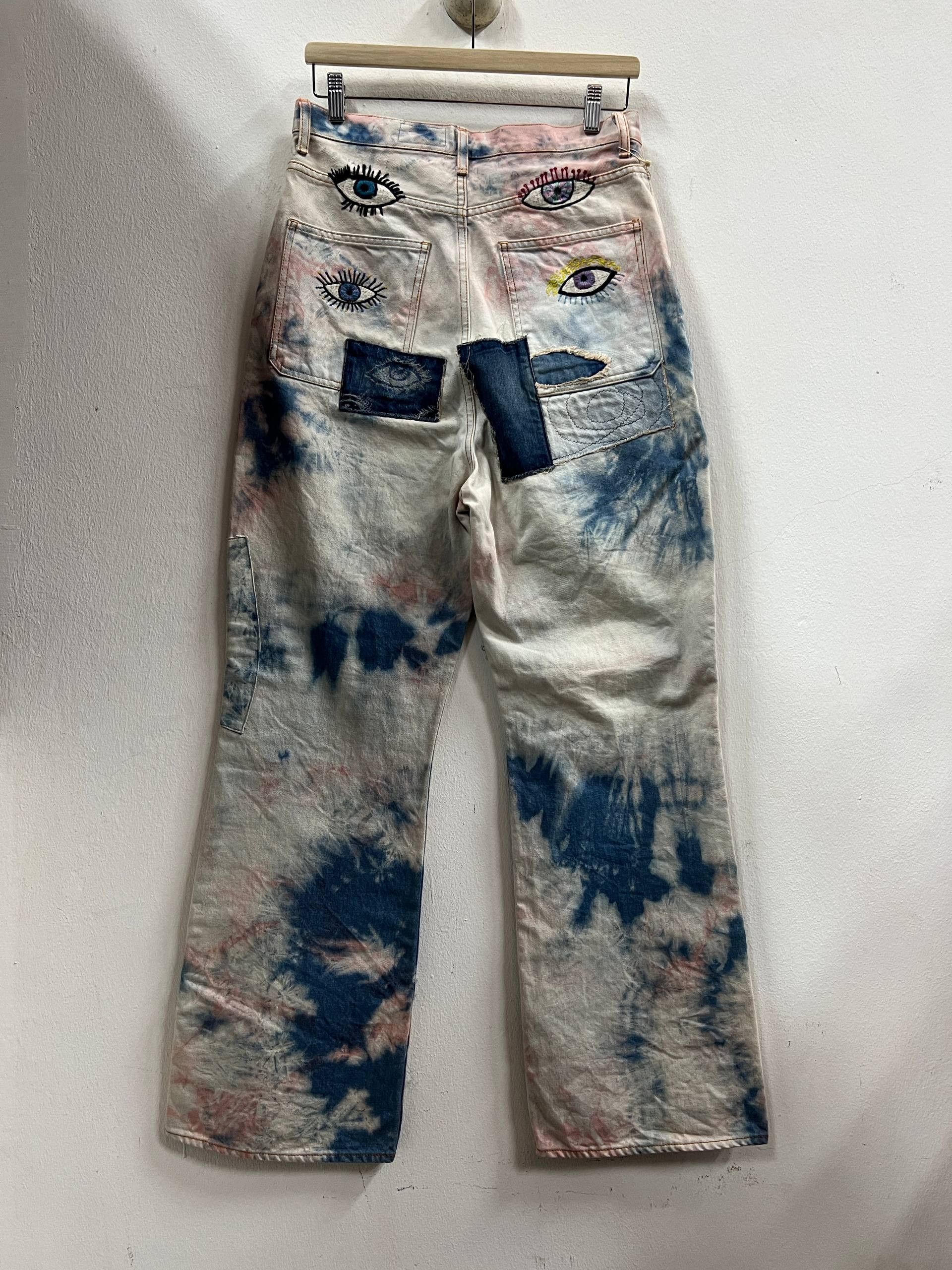 Kapital Kapital 14oz Denim 5P Rat Flare Pants (Crazy Dixie Remake) Size US 28 / EU 44 - 2 Thumbnail