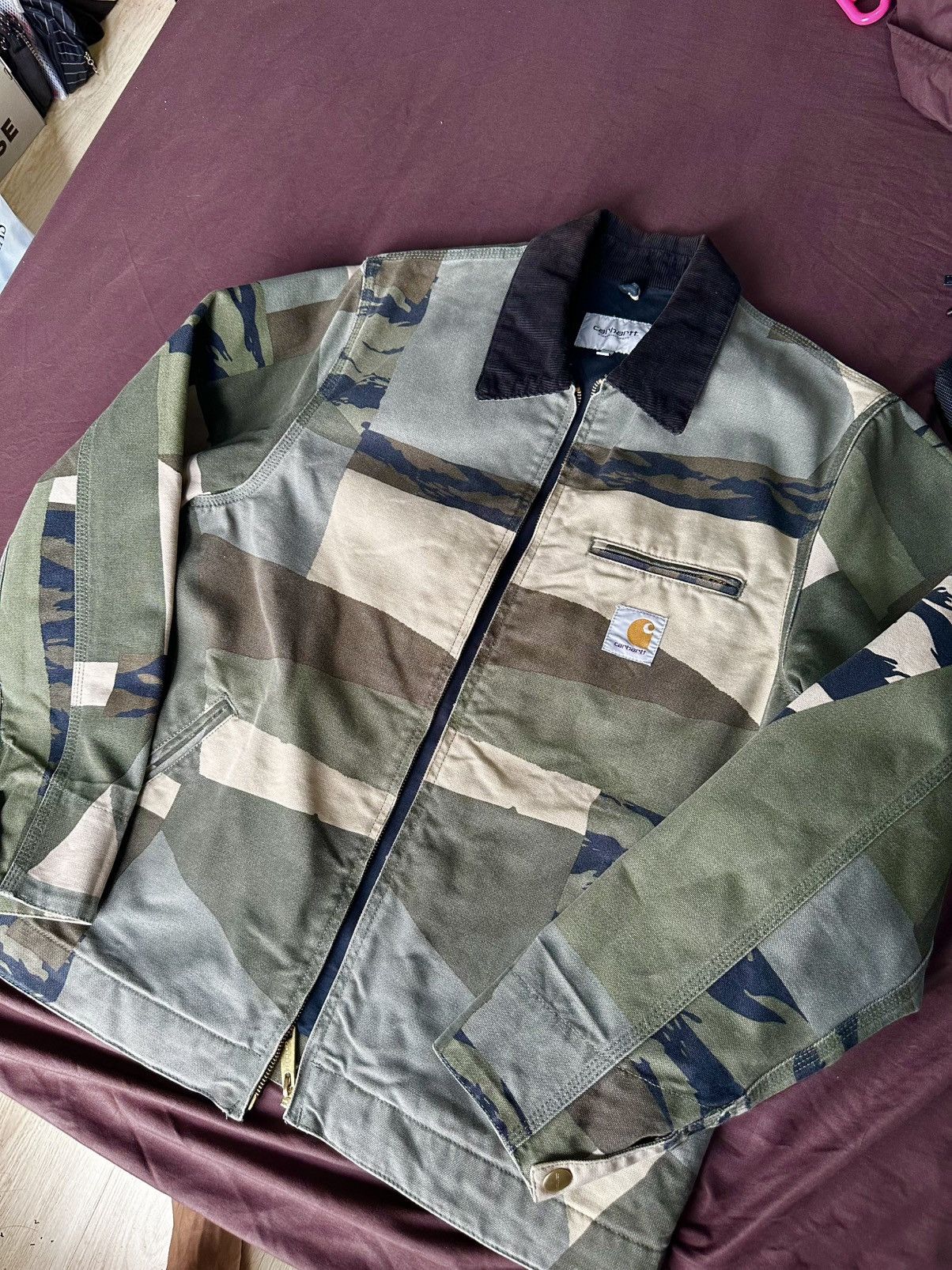 Carhartt × Carhartt Wip Carhartt WIP Detroit Camo Mend Black Stone Washed Size US S / EU 44-46 / 1 - 1 Thumbnail