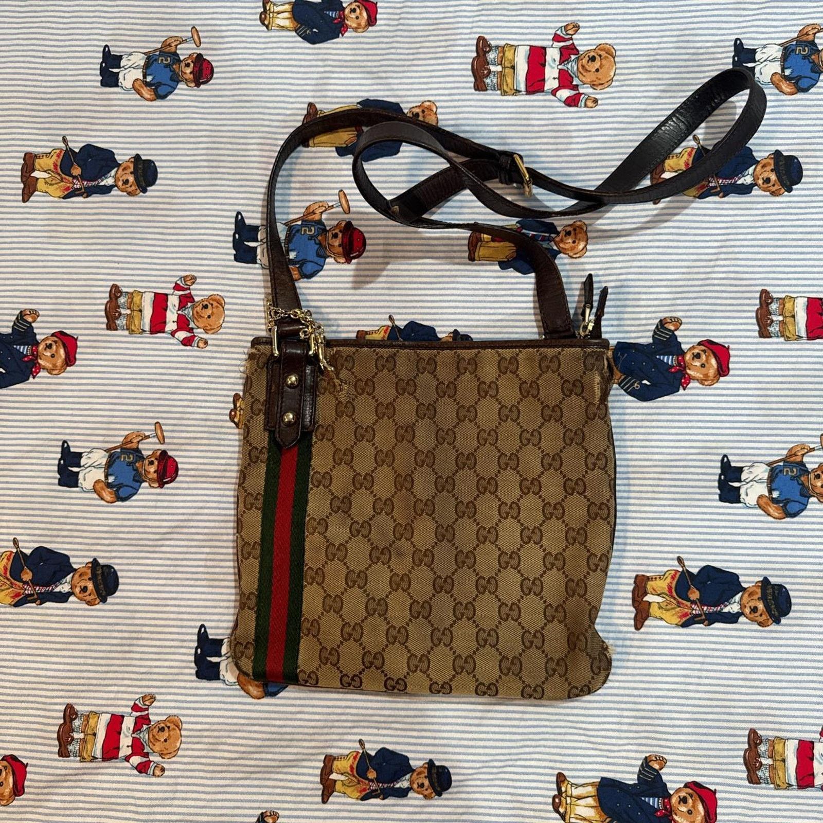 Gucci Gucci brown, red and red shoulder bag Size ONE SIZE - 1 Thumbnail