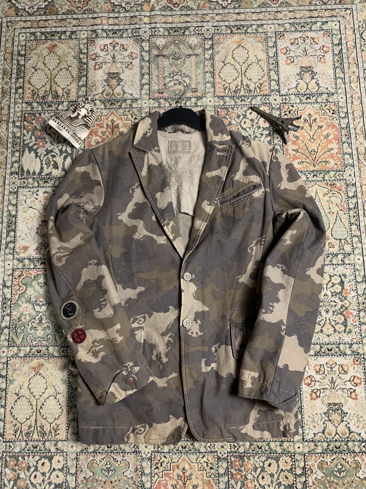 Vintage Diesel Denim Camo blazer Jacket