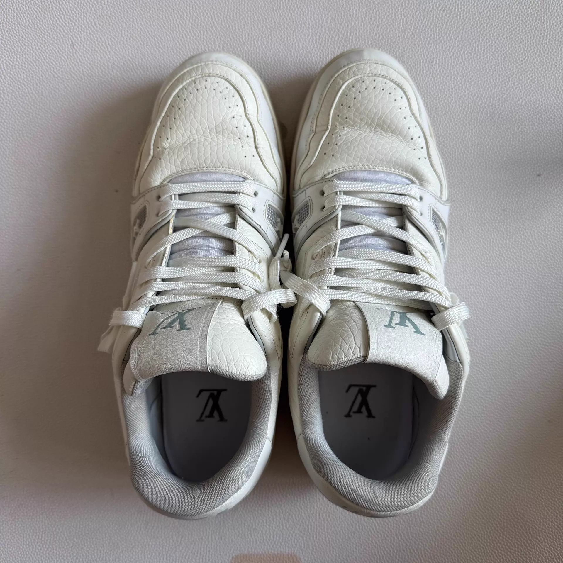Louis Vuitton LV White Cement Trainer US6/EU40 Uncleaned w/Box Size US 7 / EU 40 - 4 Thumbnail