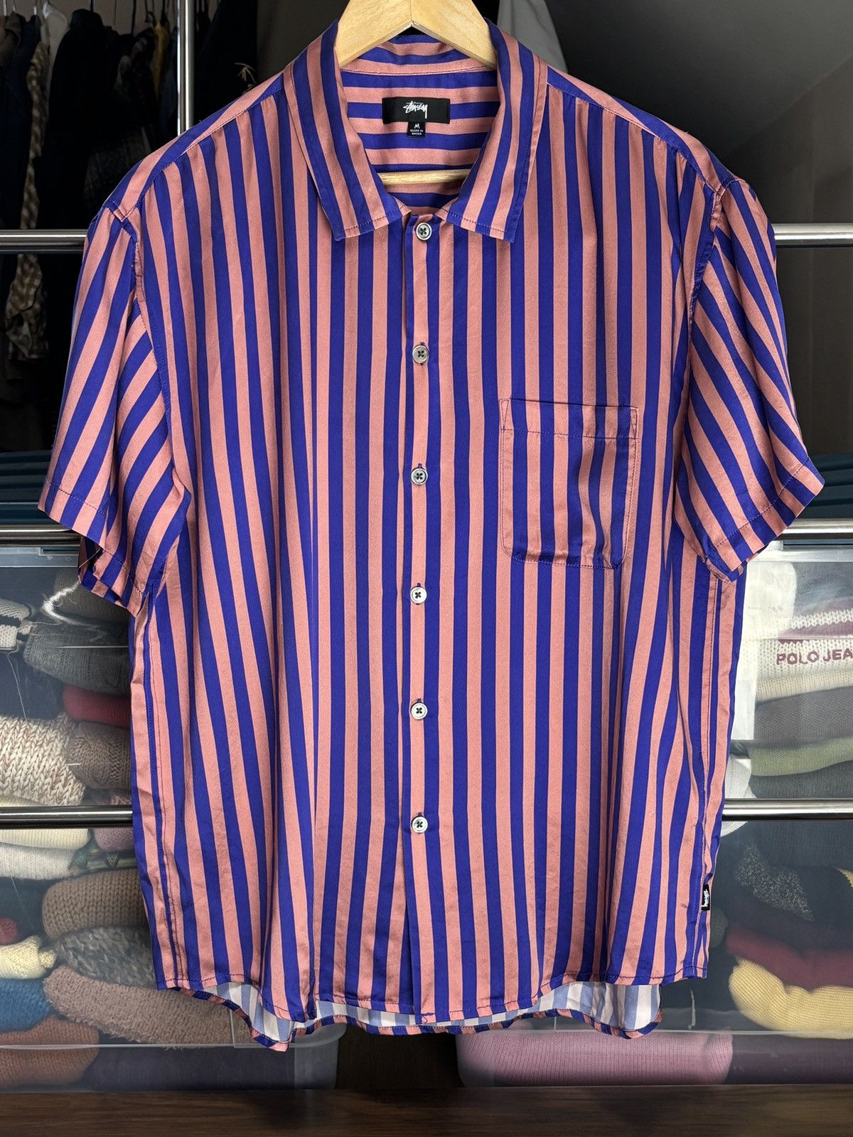 Stussy Stussy Crocodile Print Silk Shirt | Grailed