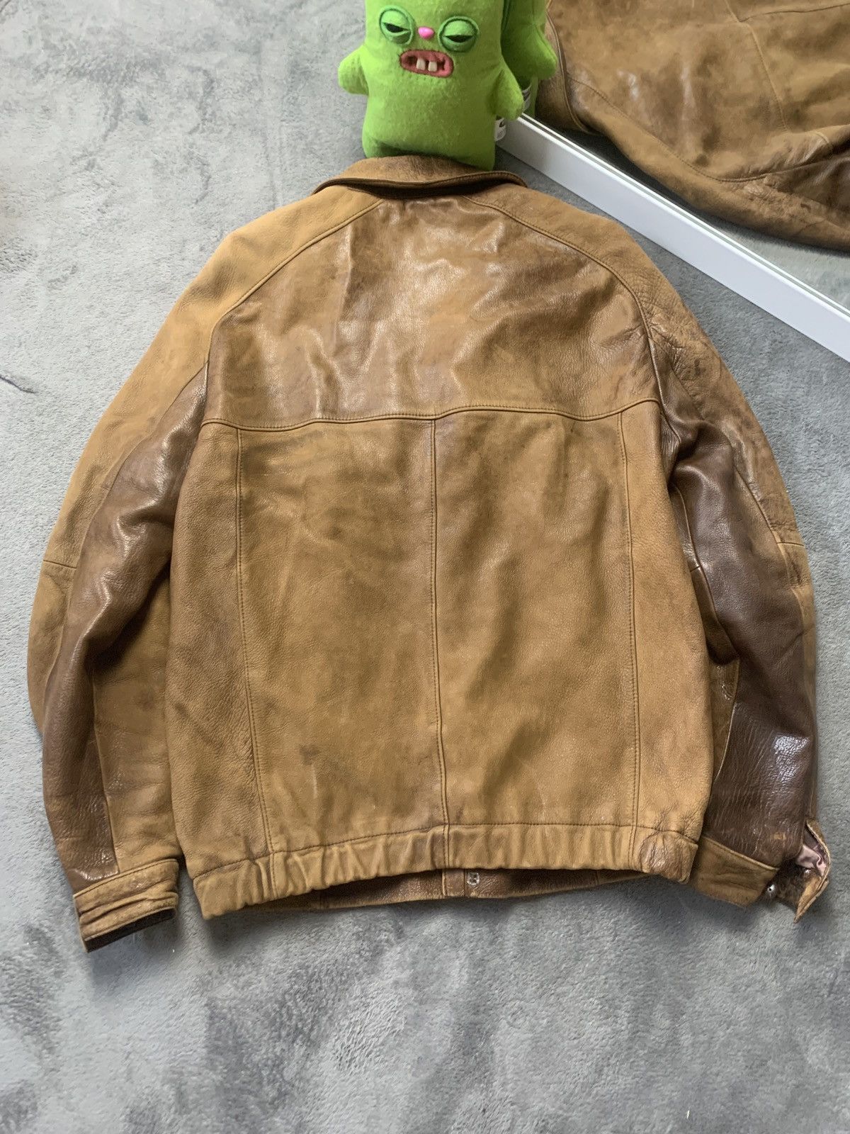 Genuine Leather × Vintage Vintage Brown Long Leather Coat Hirschleder VON TedColohn Size US M / EU 48-50 / 2 - 9 Thumbnail