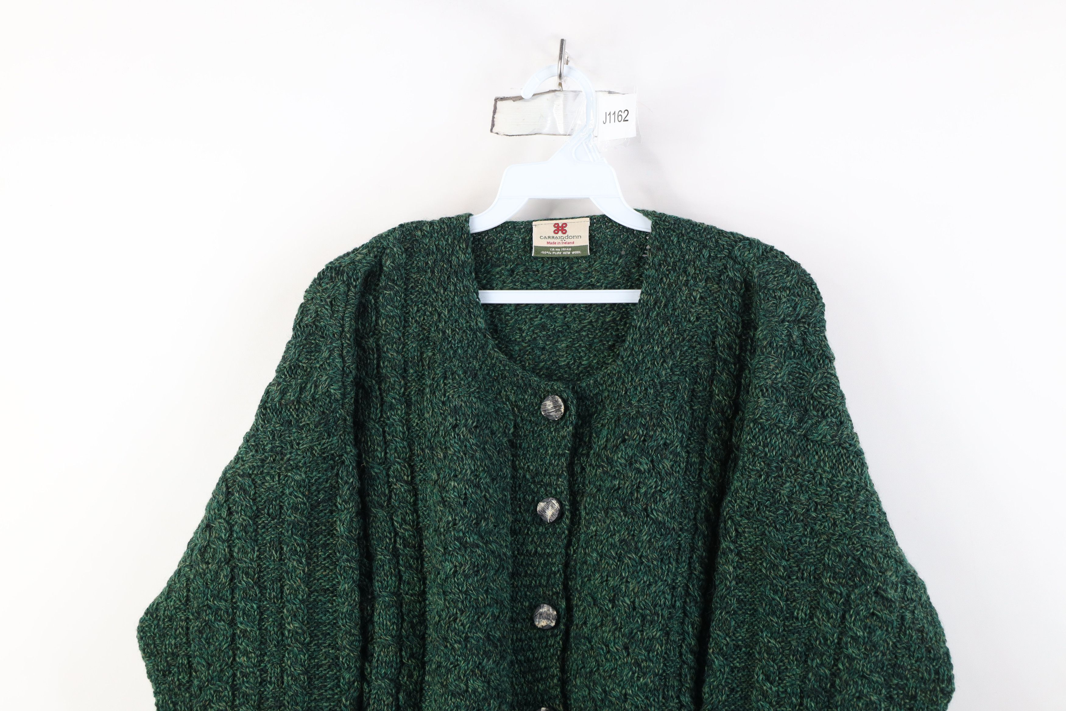 Vintage Vintage 90s Streetwear Fisherman Cable Knit Cardigan Sweater Size XL / US 12-14 / IT 48-50 - 2 Thumbnail