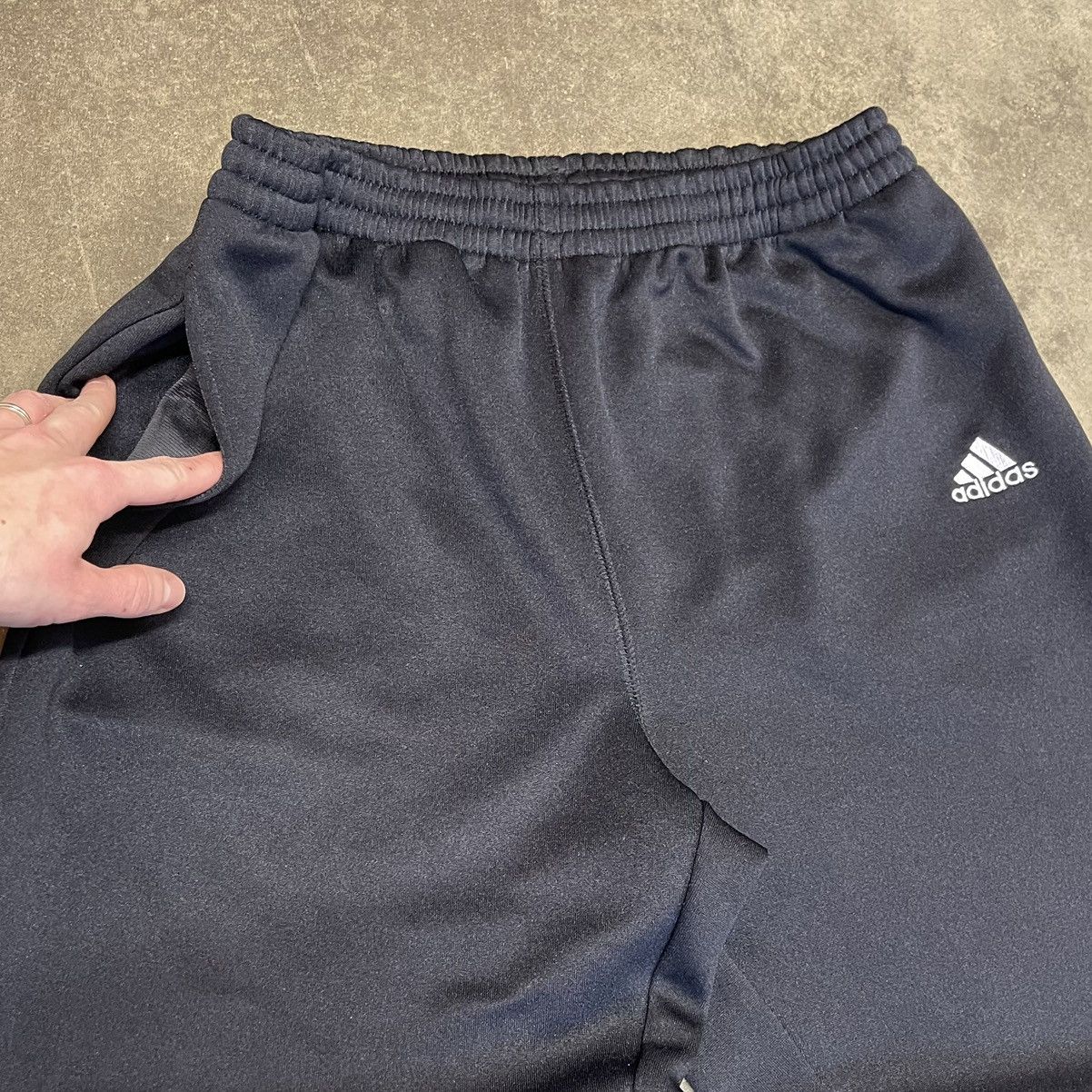 Adidas Vintage Adidas Baggy Drill Lined Track Pants Y2K Size US 32 / EU 48 - 2 Thumbnail