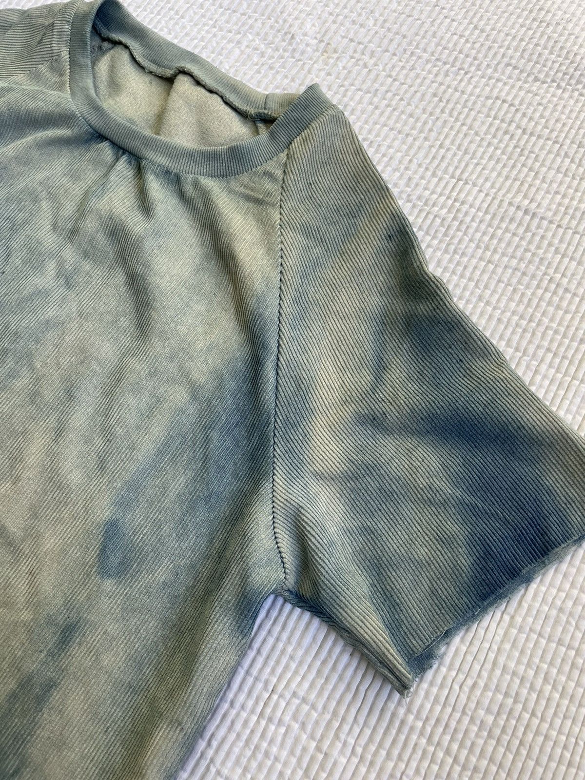Other Indigo Schloppy Dyed Sun Faded Corduroy Cotton TShirt Size US M / EU 48-50 / 2 - 7 Thumbnail