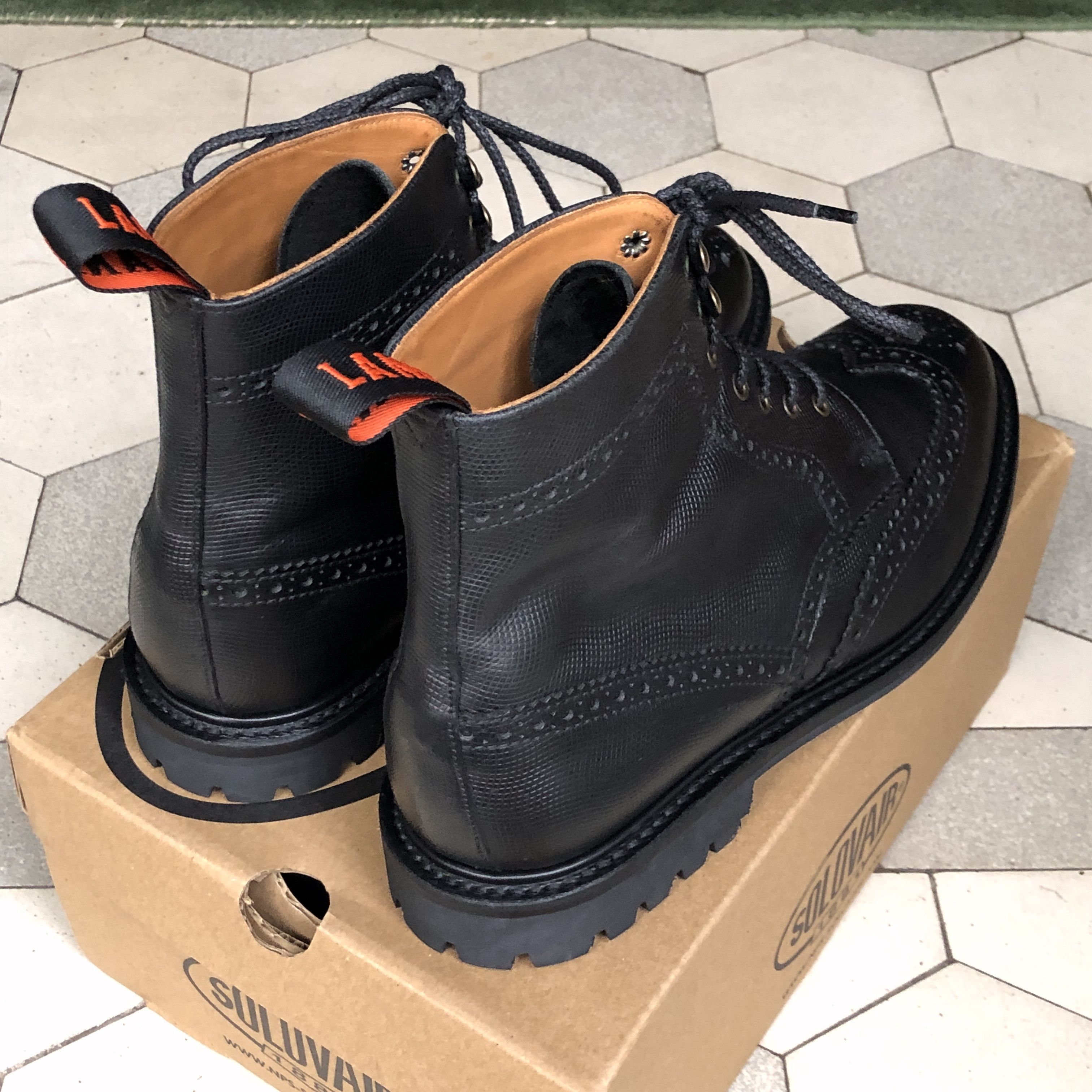 Other Lanx "Grindleton" grained brogue boots customised UK 10 Size US 11 / EU 44 - 6 Thumbnail