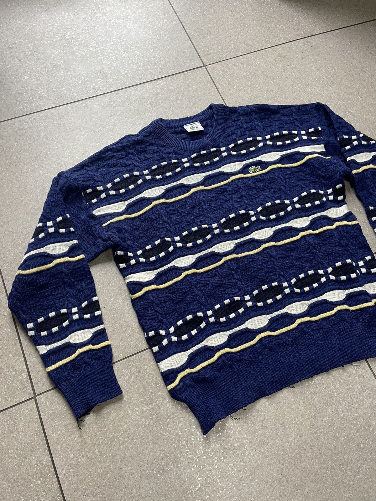 Coogi 90’s Lacoste Vintage Coogi style sweater knit multicolour Size US M / EU 48-50 / 2 - 11 Thumbnail