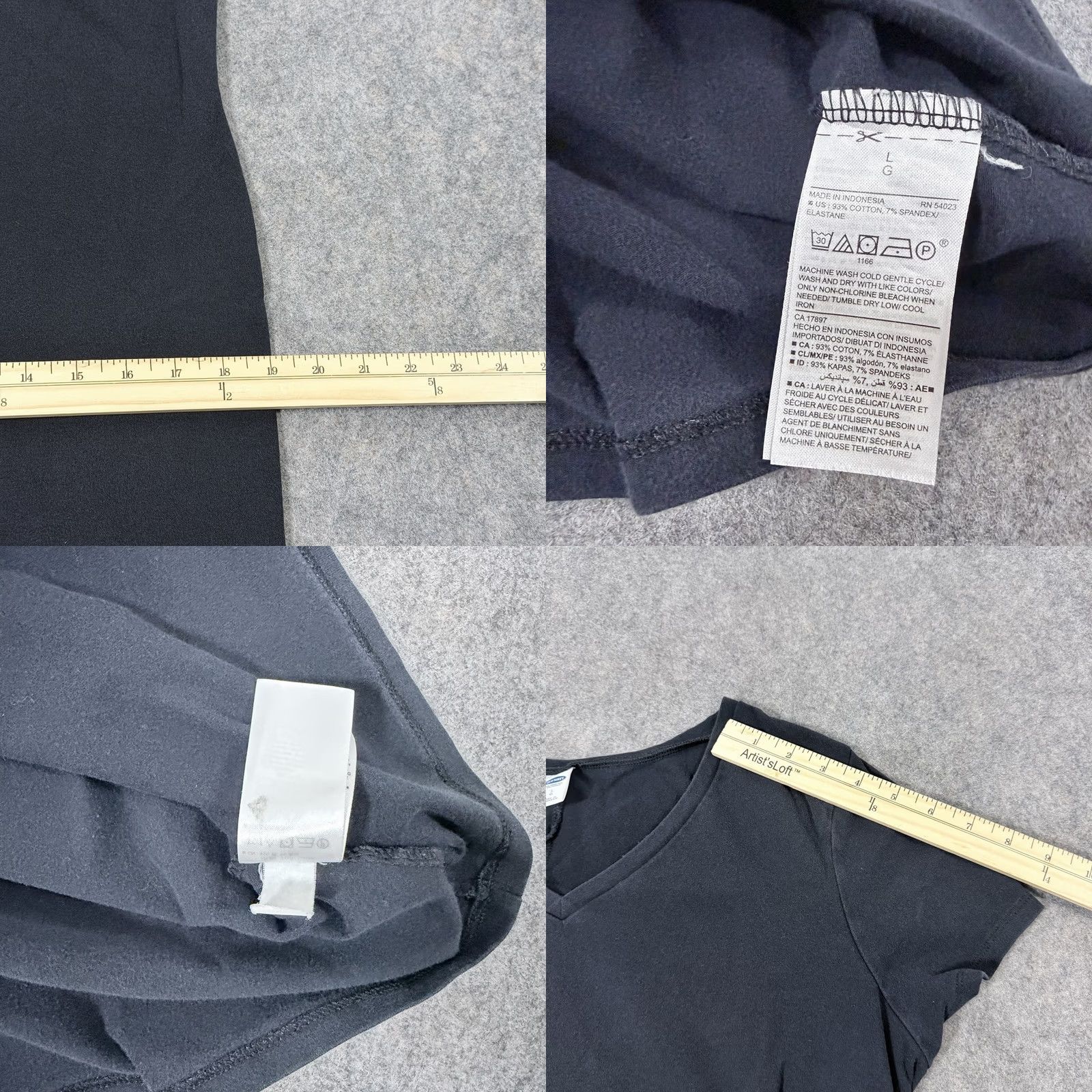 Gap GAP Stretch Casual Short-Sleeve Pullover Tee Dress Fits Women's Size Large Black Shirt Dress Women Large Black PullOver Tee Dress Size L / US 10 / IT 46 - 10 Thumbnail