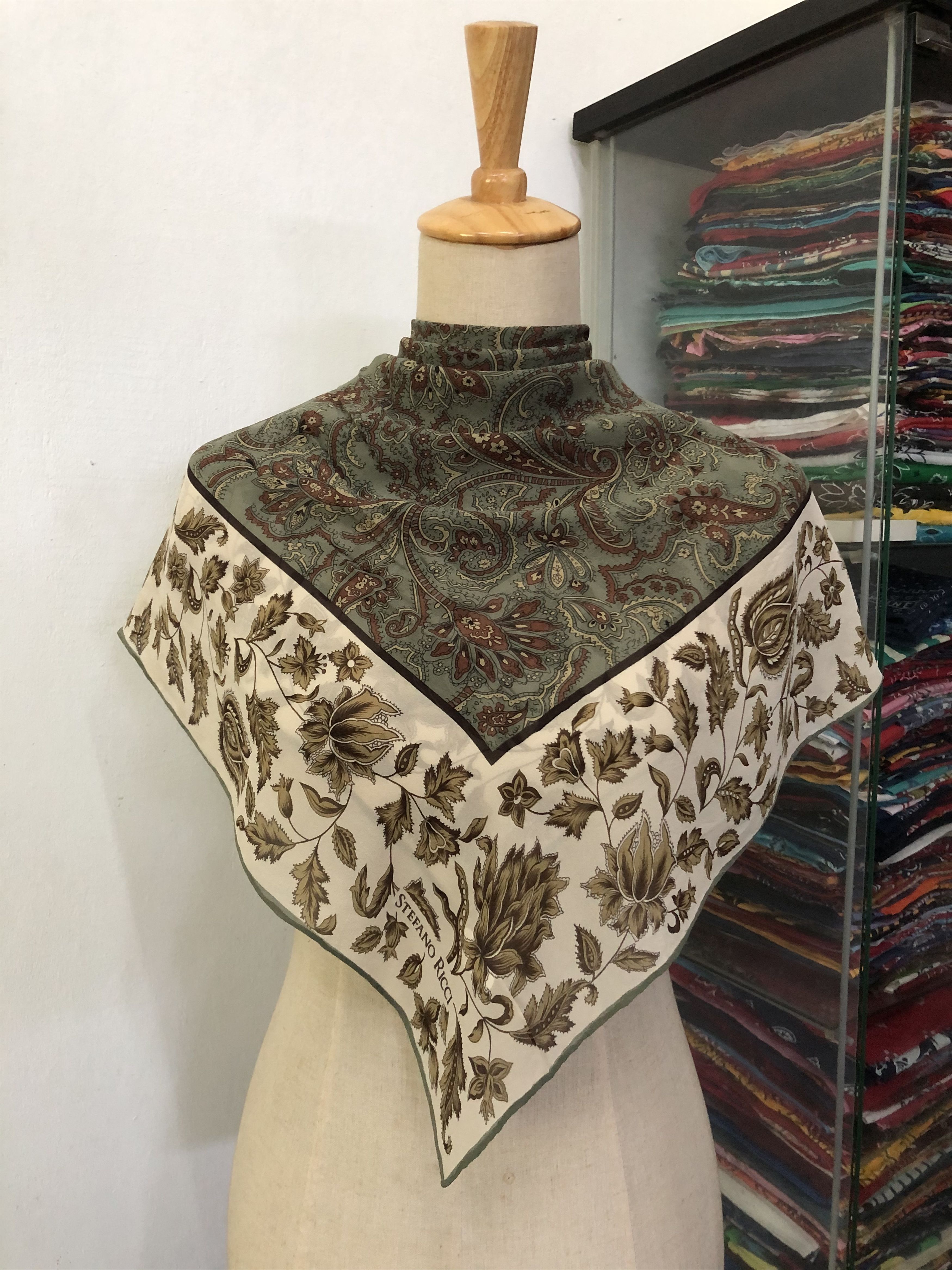 Stefano Ricci × Vintage Vintage Stefano Ricci Silk Scarf Size ONE SIZE - 1 Thumbnail