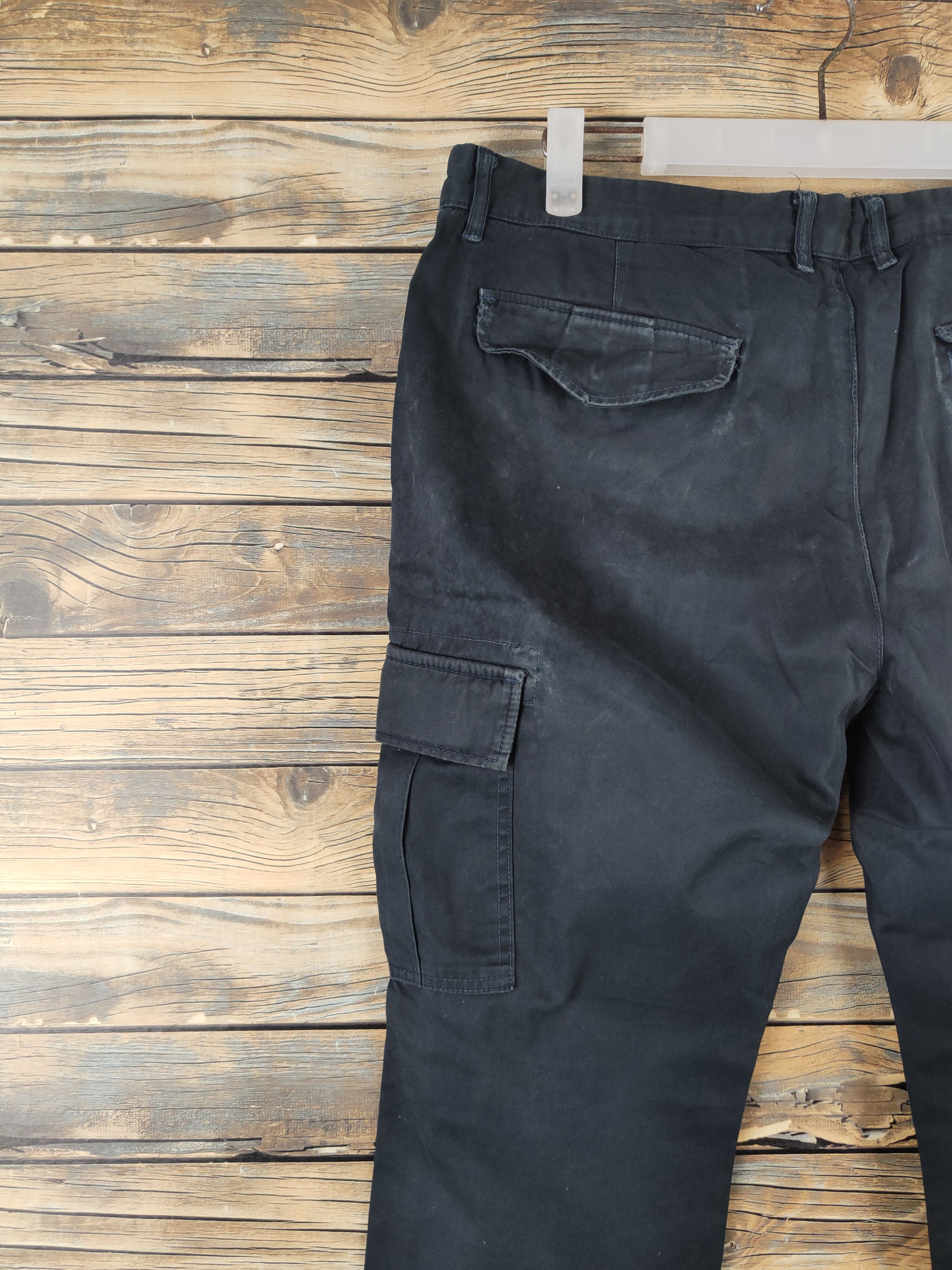 Japanese Brand DL Crowded Black Multipocket Tactical Cargo Pants #1399 Size US 32 / EU 48 - 8 Thumbnail