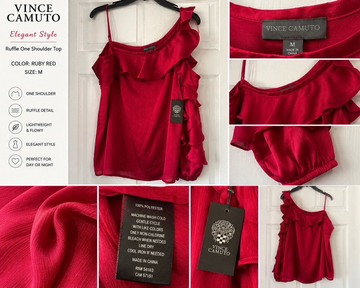 Vince Camuto Vince Camuto lace up ruffle sleeve top Size M / US 6-8 / IT 42-44 - 2 Thumbnail