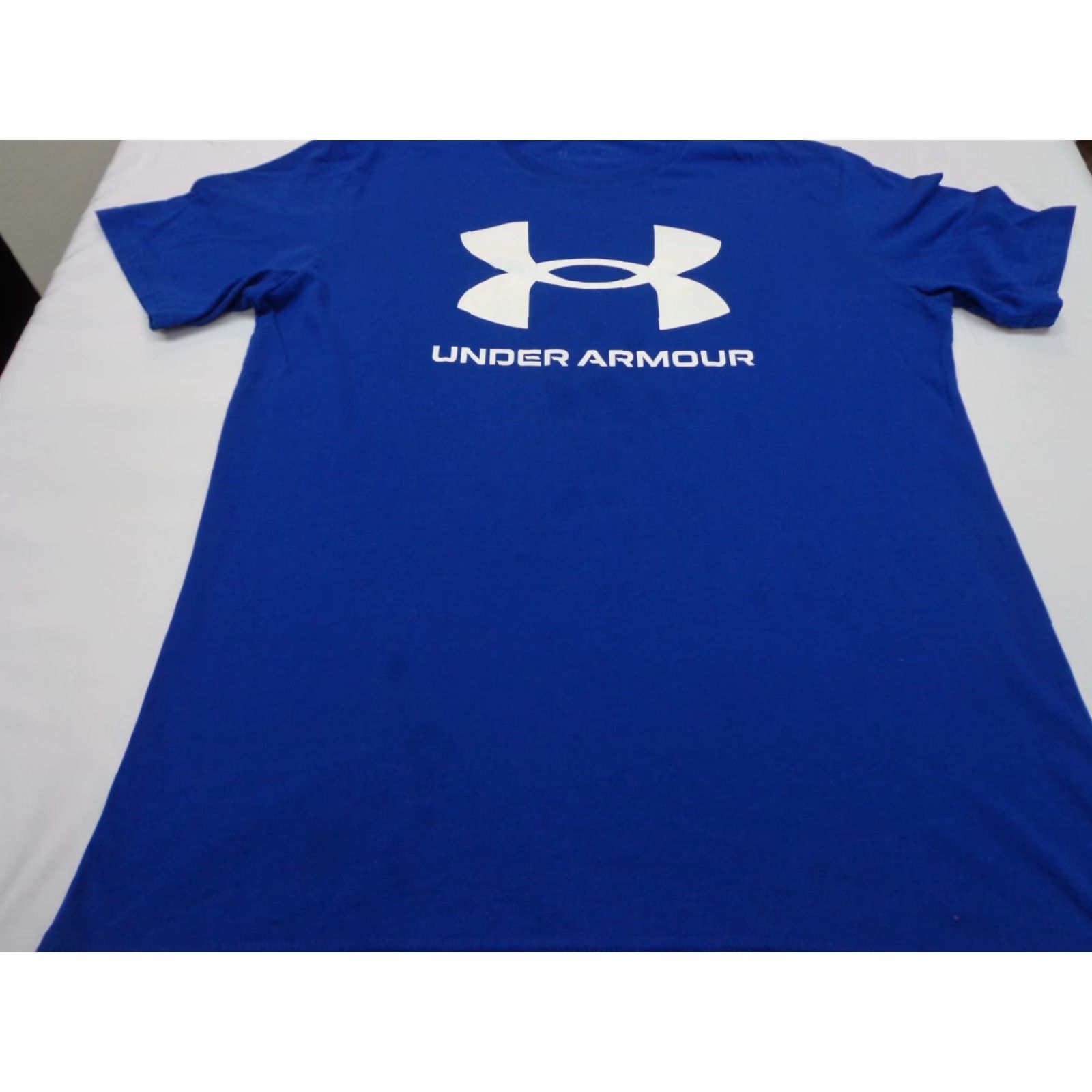 Under Armour Under Armour Logo Men's Royal Blue Crewneck Short Sleeve T-Shirt Size M Loose Fit Activewear Casual Size US M / EU 48-50 / 2 - 3 Thumbnail