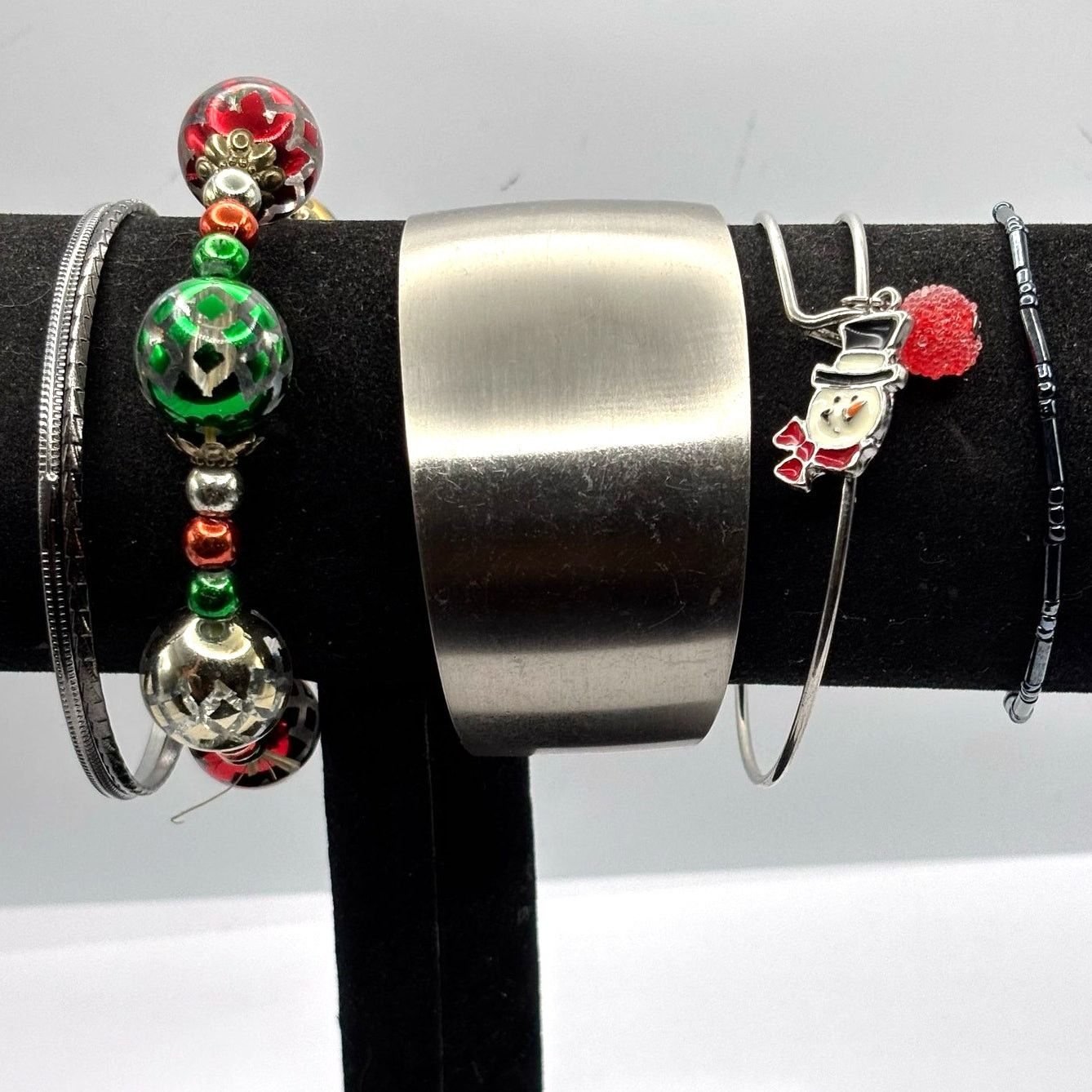Other Silver & Red Christmas Bracelet Bundle Size ONE SIZE - 1 Thumbnail