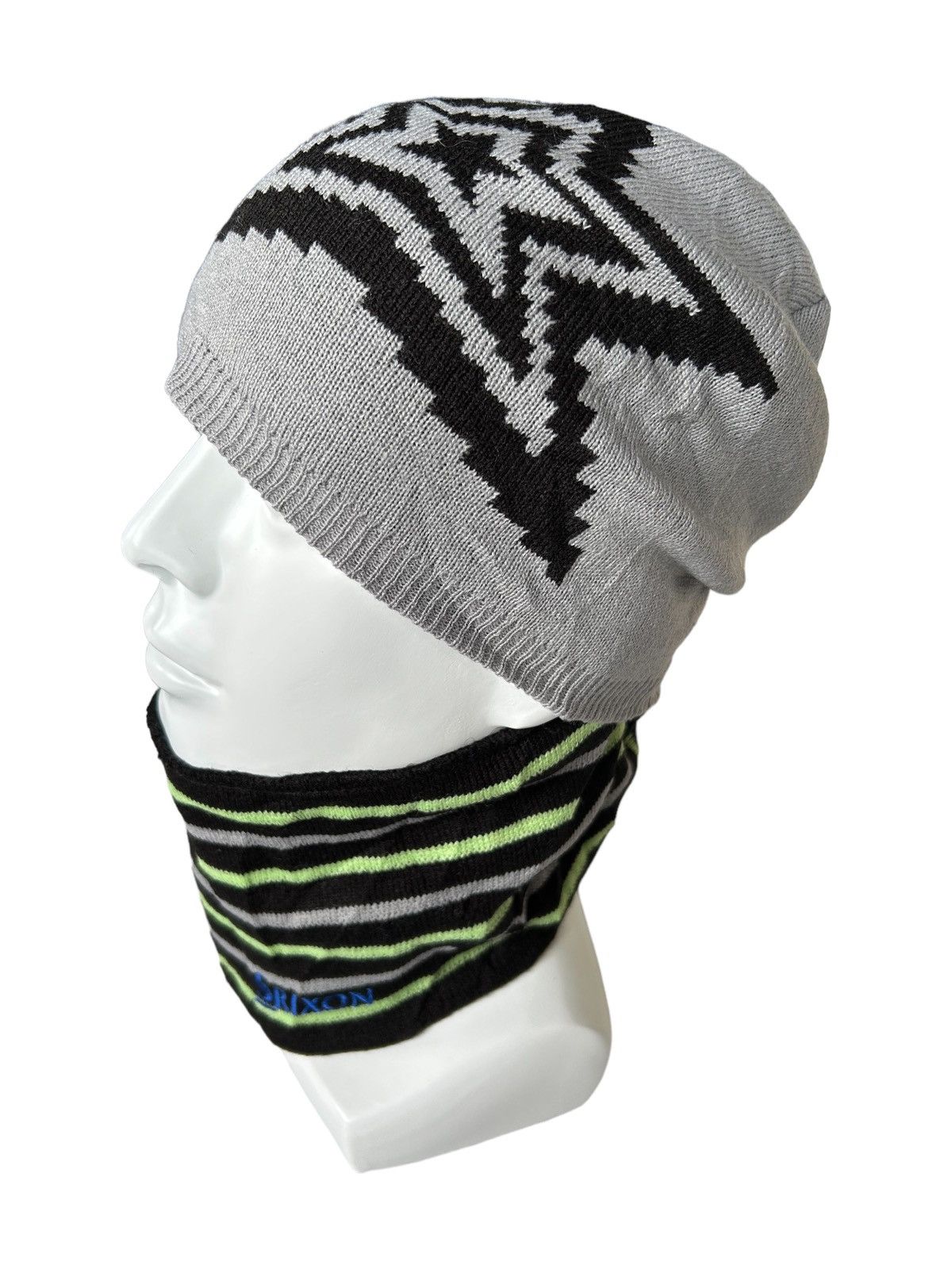 14th Addiction × Japanese Brand × Le Grande Bleu (L.G.B.) Punk Bondage Style Srixon Beanie Hats ☠️💀 Size ONE SIZE - 1 Thumbnail