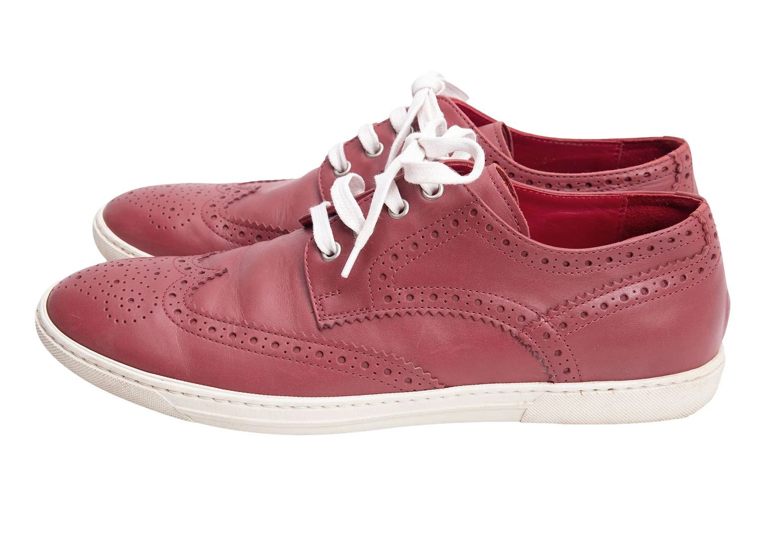 Junya Watanabe Red Wingtip Leather Shoes Size 26cm in Good Condition Size US 8 / EU 41 - 4 Thumbnail