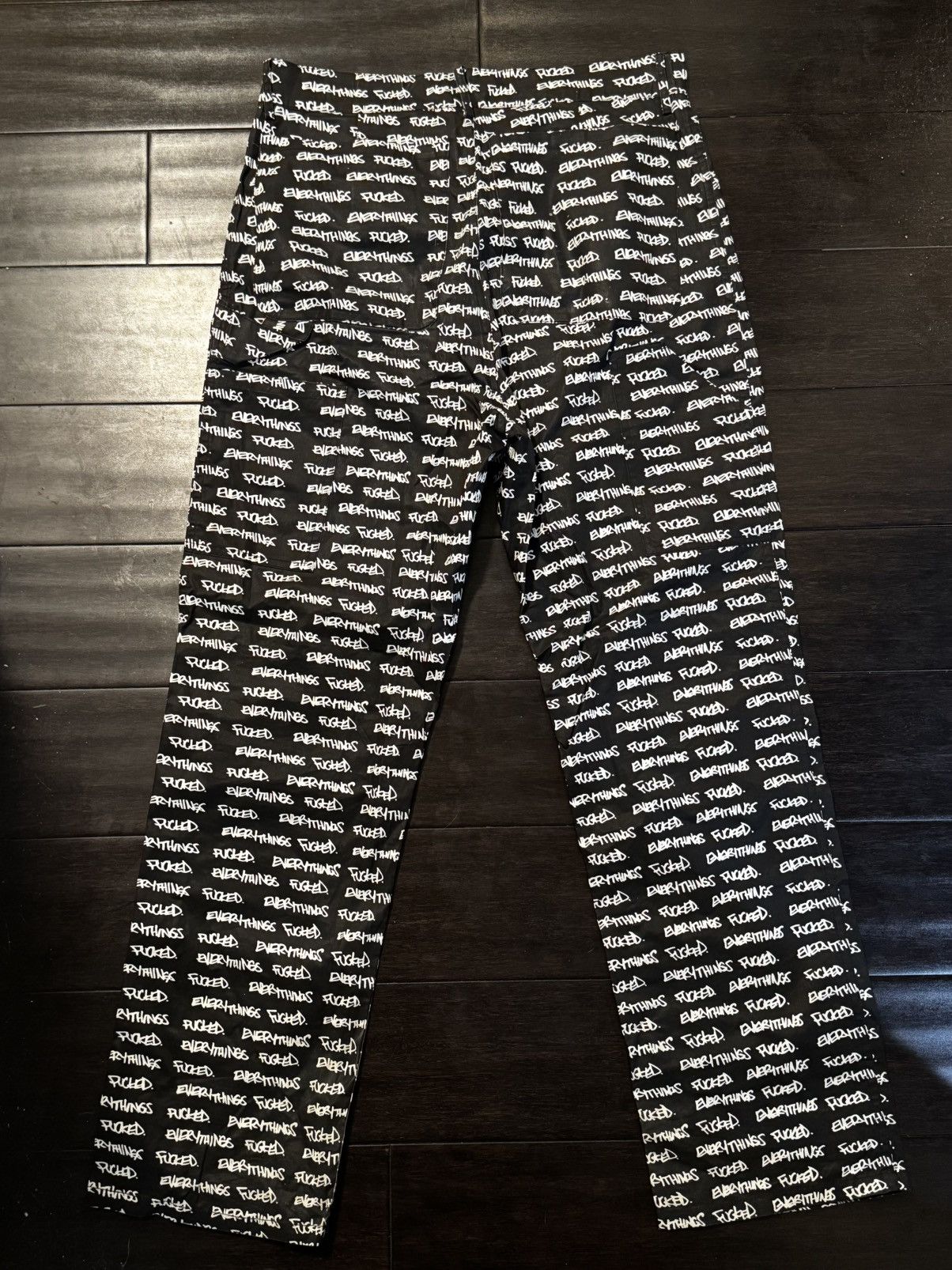 ineverheardofyou “Everything’s Fucked” Pants Size US 30 / EU 46 - 2 Thumbnail