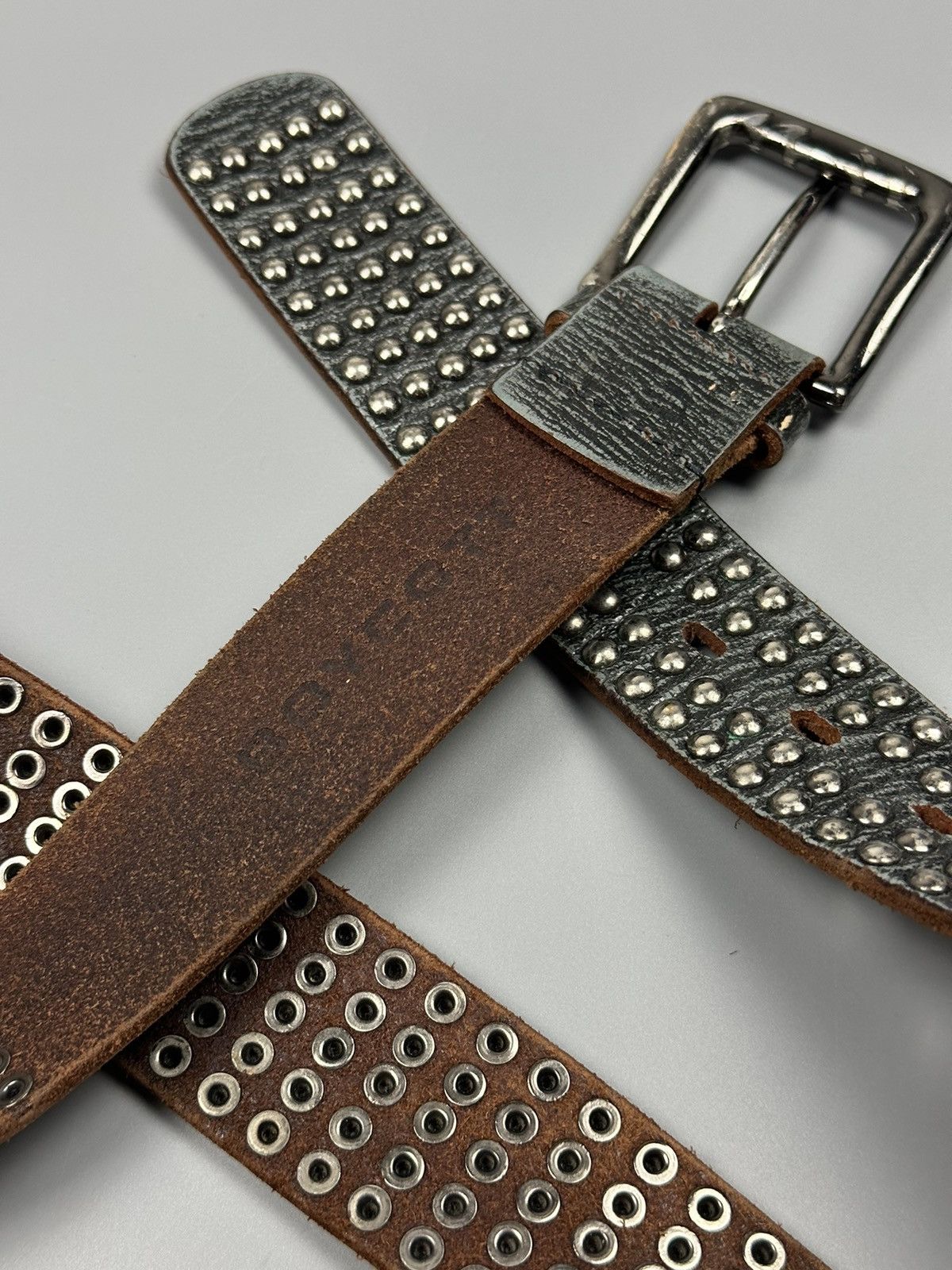 Boycott × Vintage Vintage Boycott Multi Studded Leather Belts Size 34 - 3 Thumbnail