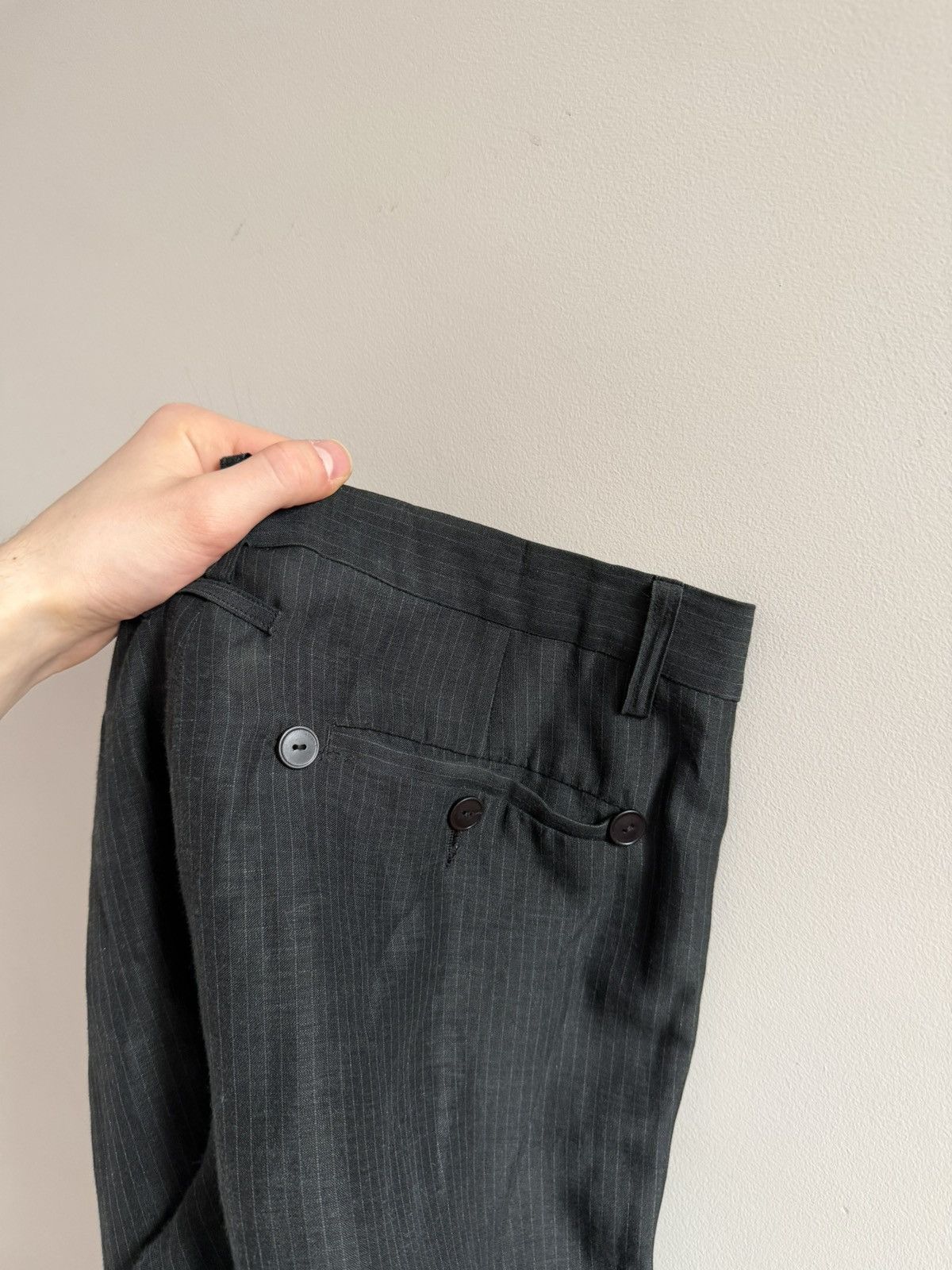 Jean Paul Gaultier Jean Paul Gaultier Pinstripe Suit Set Blazer Pants Size 48R - 14 Thumbnail