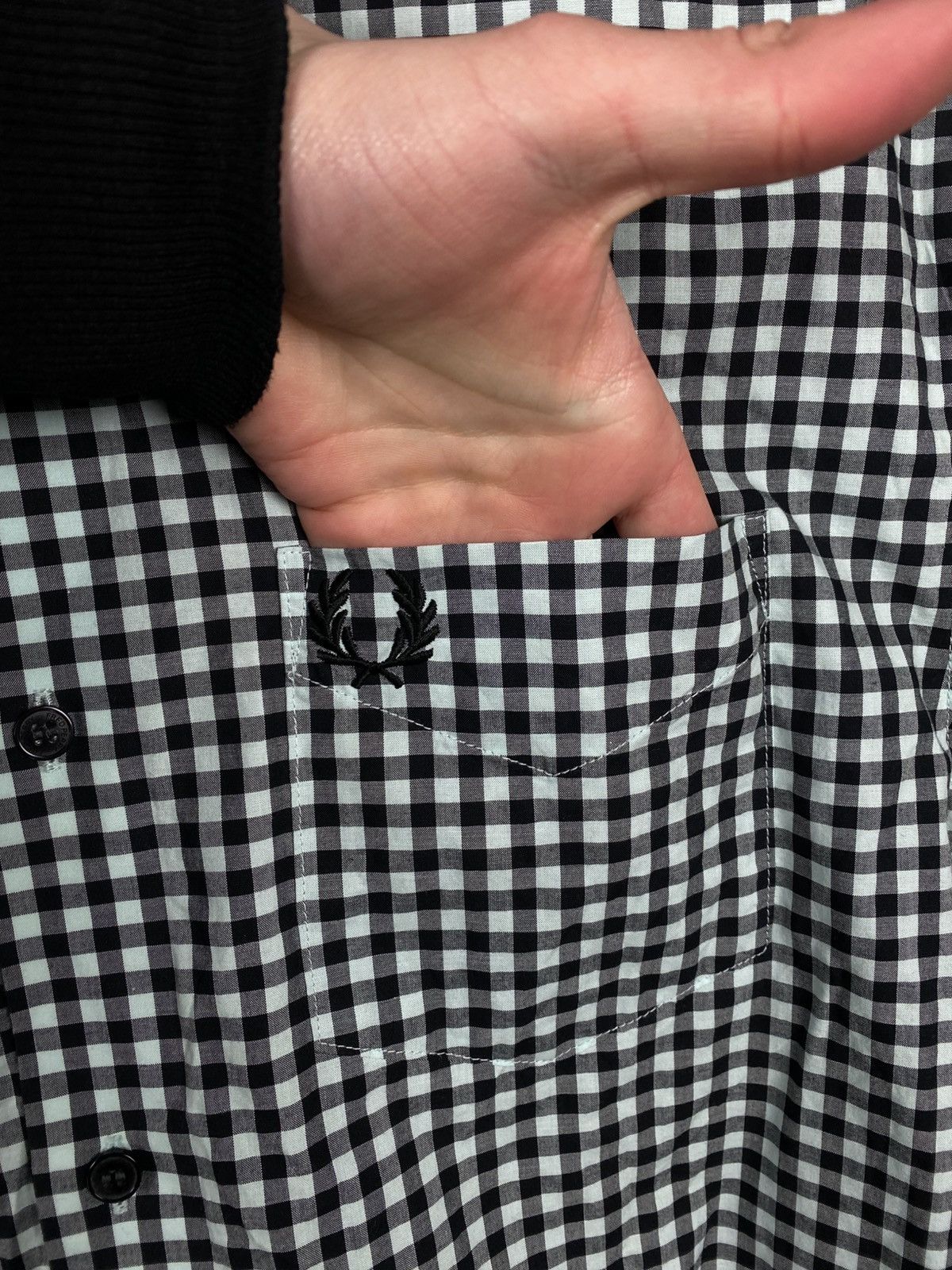 Fred Perry 🦚Shirt Short Sleeve Fred Perry Checkered Flannel Luxury Tee🦚 Size US M / EU 48-50 / 2 - 6 Thumbnail