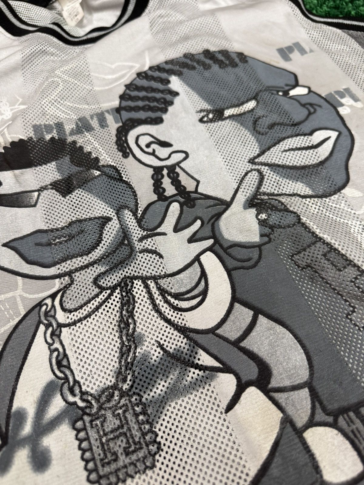 Vintage RARE 90s Hip Hop Urban Cartoon Jersey Grail Large Size US L / EU 52-54 / 3 - 5 Thumbnail