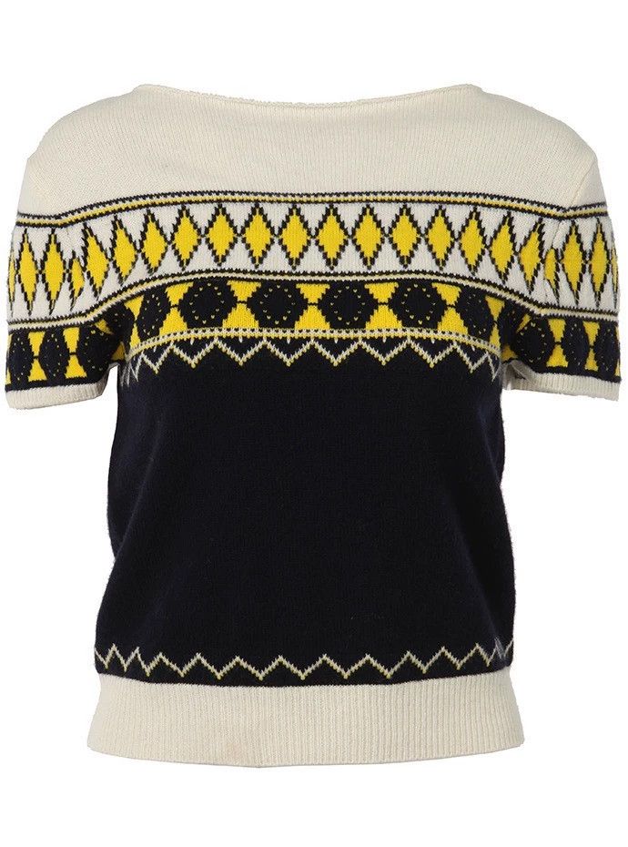 Maison Margiela Maison Margiela Knitted jacquart sweater Size M / US 6-8 / IT 42-44 - 1 Thumbnail