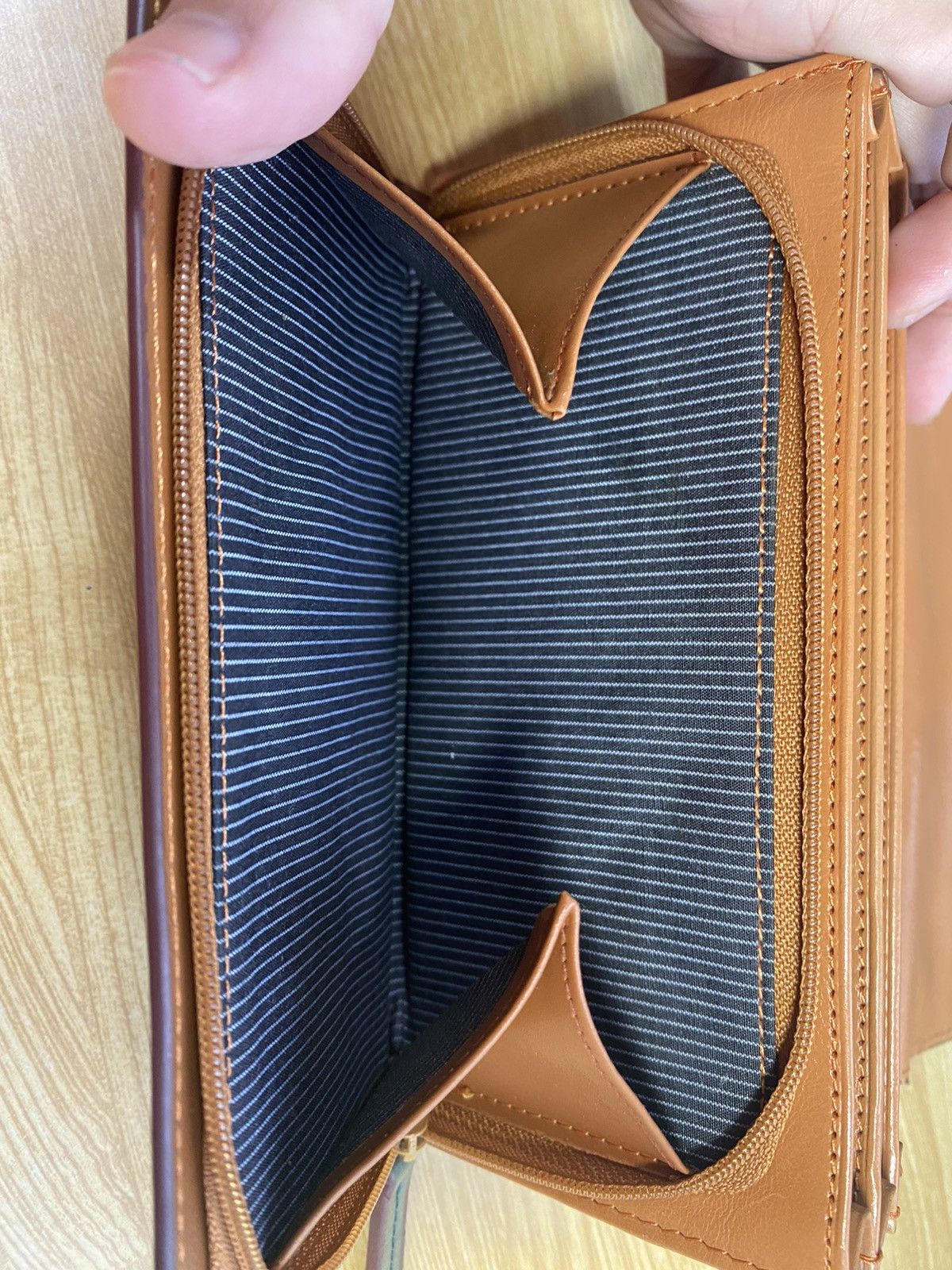Japanese Brand Green Genuine Leather Long Wallet Size ONE SIZE - 7 Thumbnail