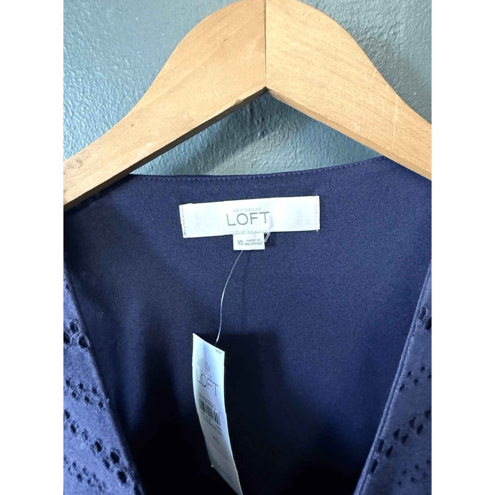 Loft Ann Taylor Womens Dress Sleeveless Blue Slip NWT XS Size XS / US 0-2 / IT 36-38 - 3 Thumbnail