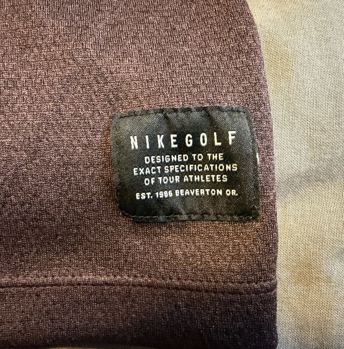 Nike Nike Golf 1/4 Zip Pullover Dri Fit Burgundy Coeur D’Alene Size US XXL / EU 58 / 5 - 3 Thumbnail