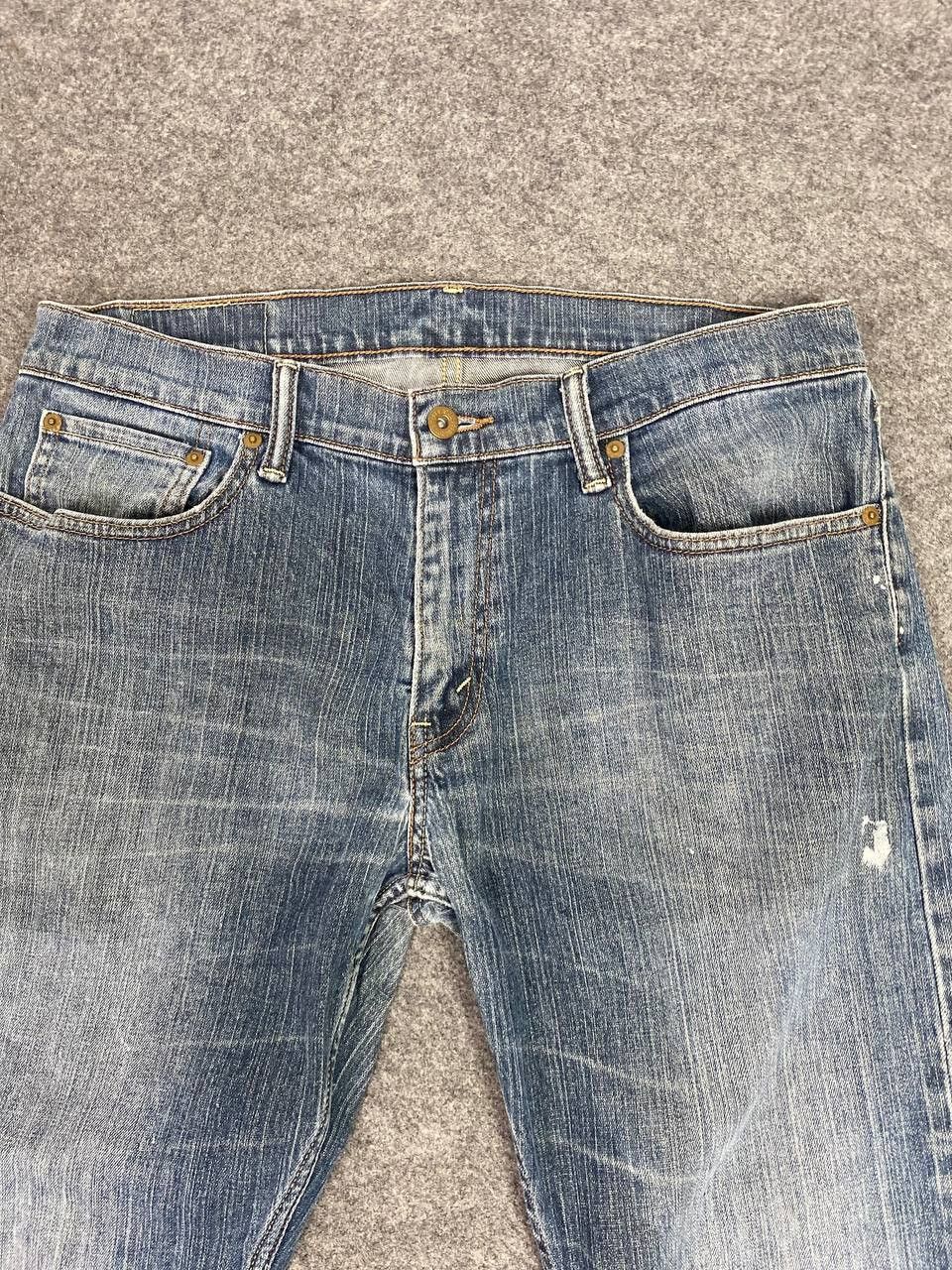 Levi's levis 514 distressed denim nice design Size US 35 - 8 Thumbnail