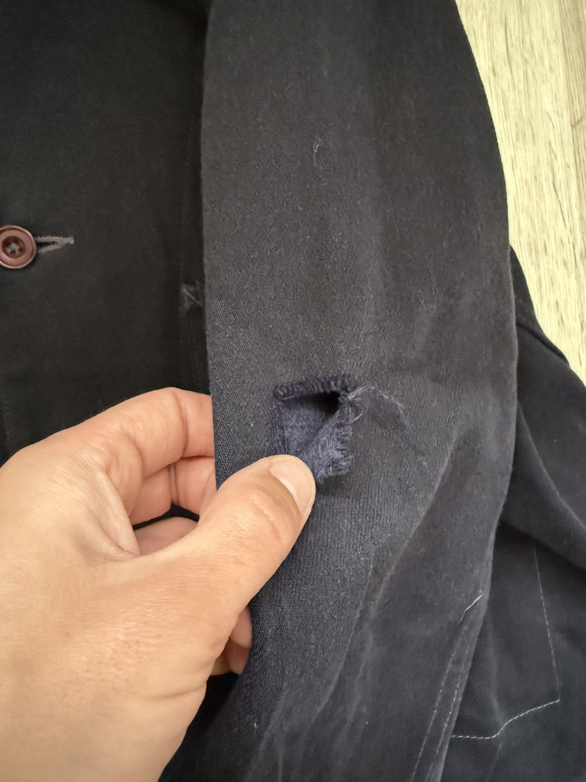 Needles Needles Wool Cotton Chore Jacket L Hole On Sleeve Size US L / EU 52-54 / 3 - 11 Thumbnail