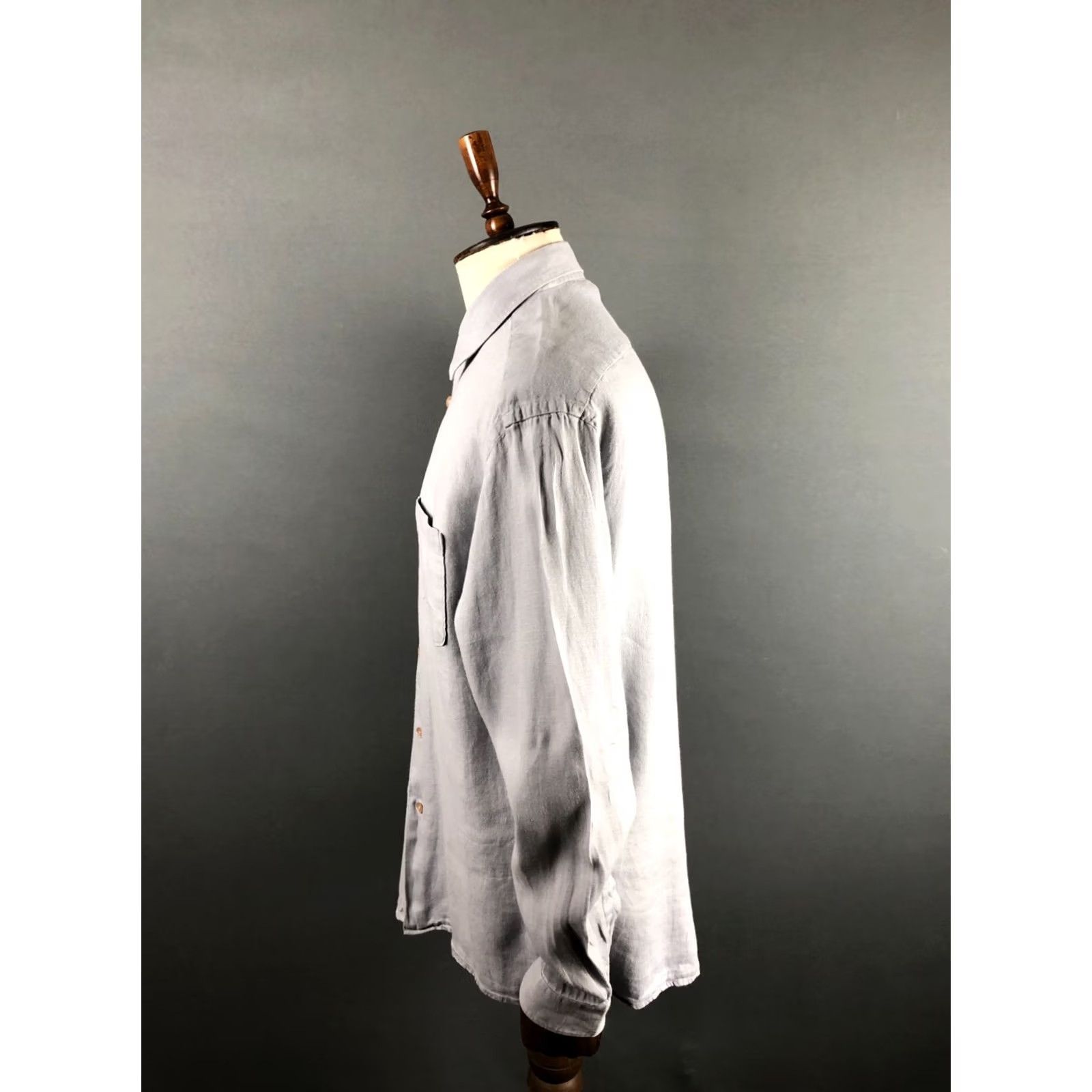 Hugo Boss HUGO BOSS Shirt Mens L Gray Men Size Linen Blend Long Sleeve Size US L / EU 52-54 / 3 - 2 Thumbnail