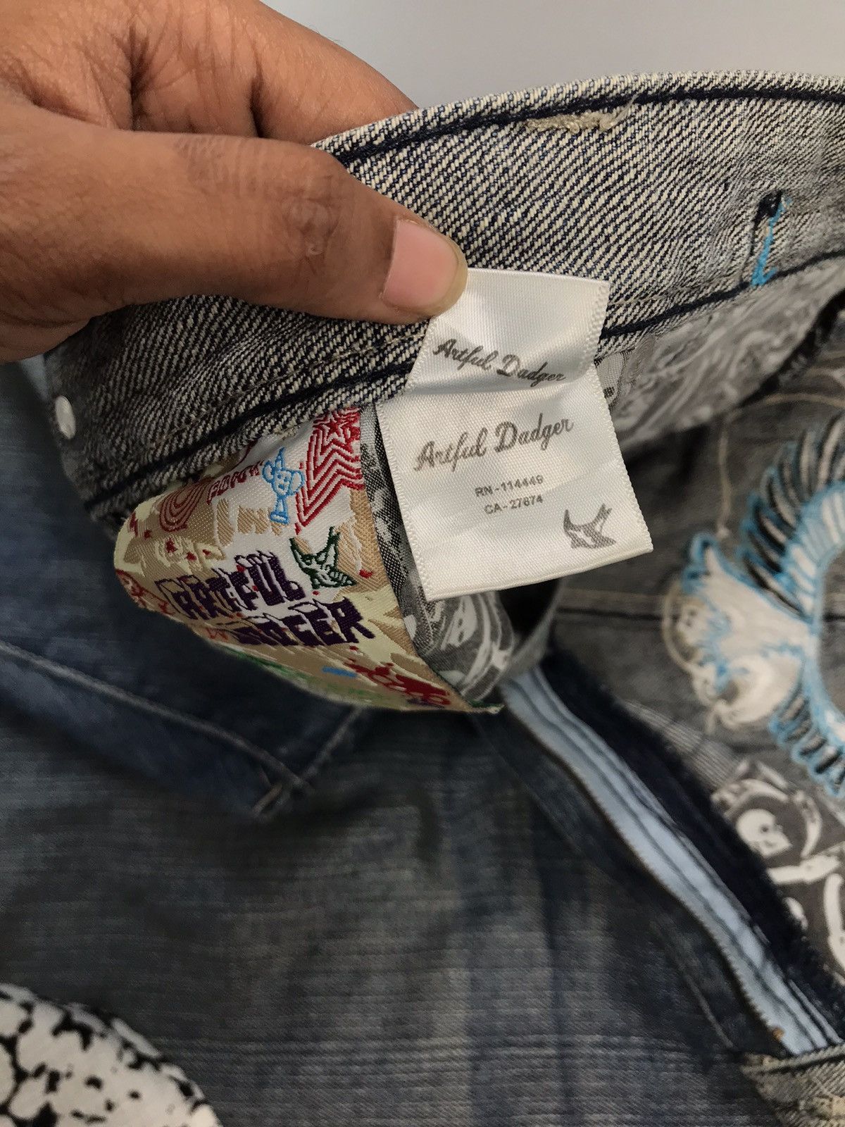 Southpole Vintage Artful dodger embroidered denim Size US 44 / EU 60 - 9 Thumbnail
