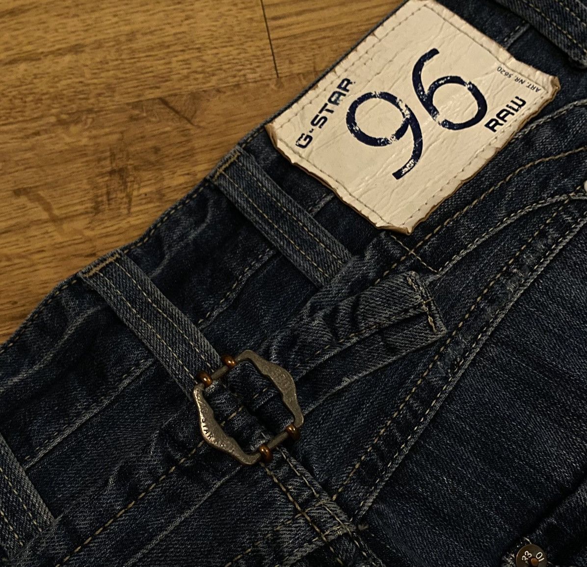G-Star G-Star Raw Big Logo 96 Denim Pants x Vintage Size US 34 / EU 50 - 6 Thumbnail