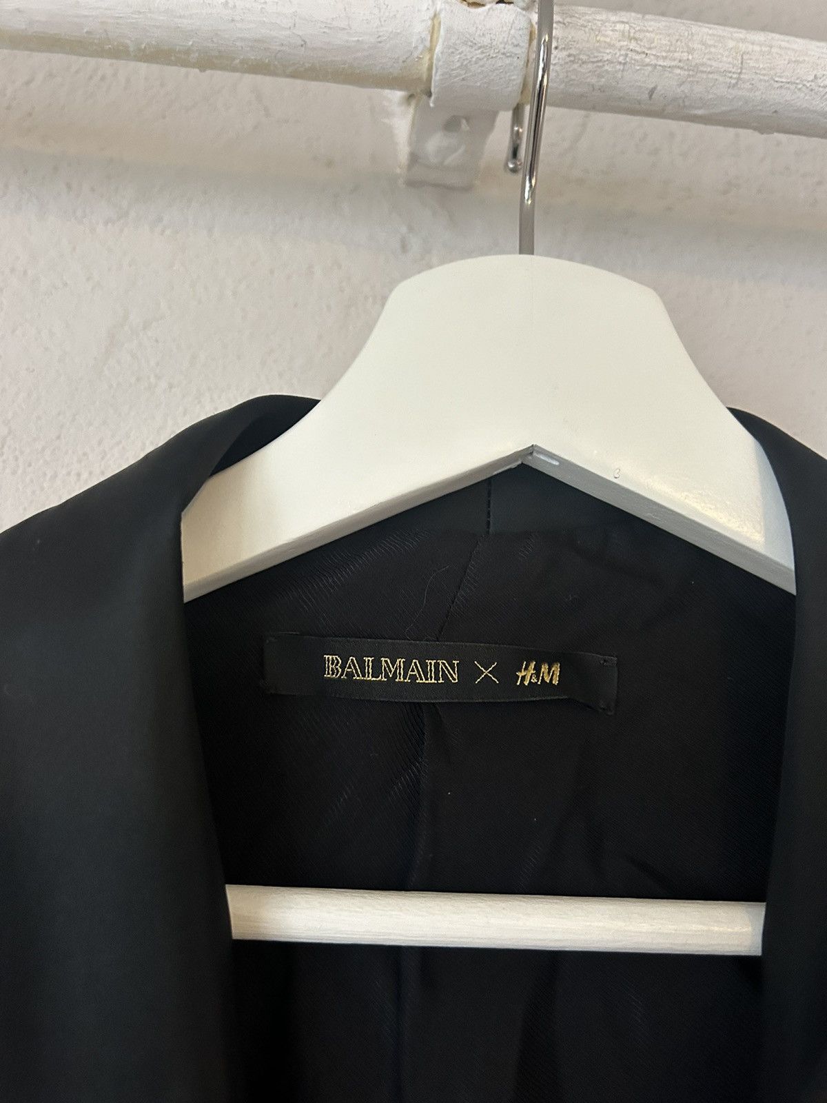 Balmain Balmain x H&M Double-Breasted Black Wool Blazer Size 50 Size US M / EU 48-50 / 2 - 4 Thumbnail