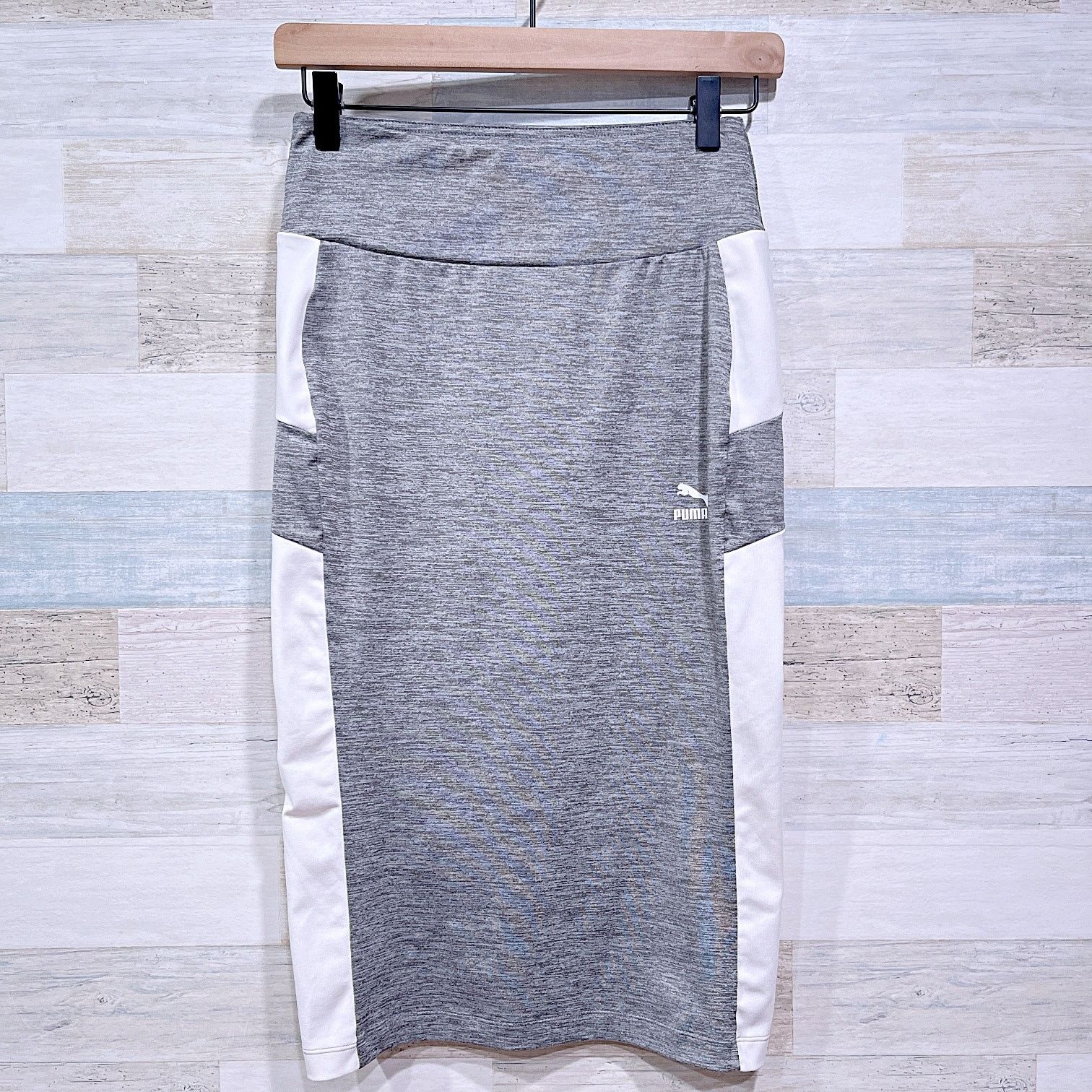 Puma PUMA Athleisure Pencil Skirt Gray White Womens Small Size 27" / US 4 / IT 40 - 1 Thumbnail