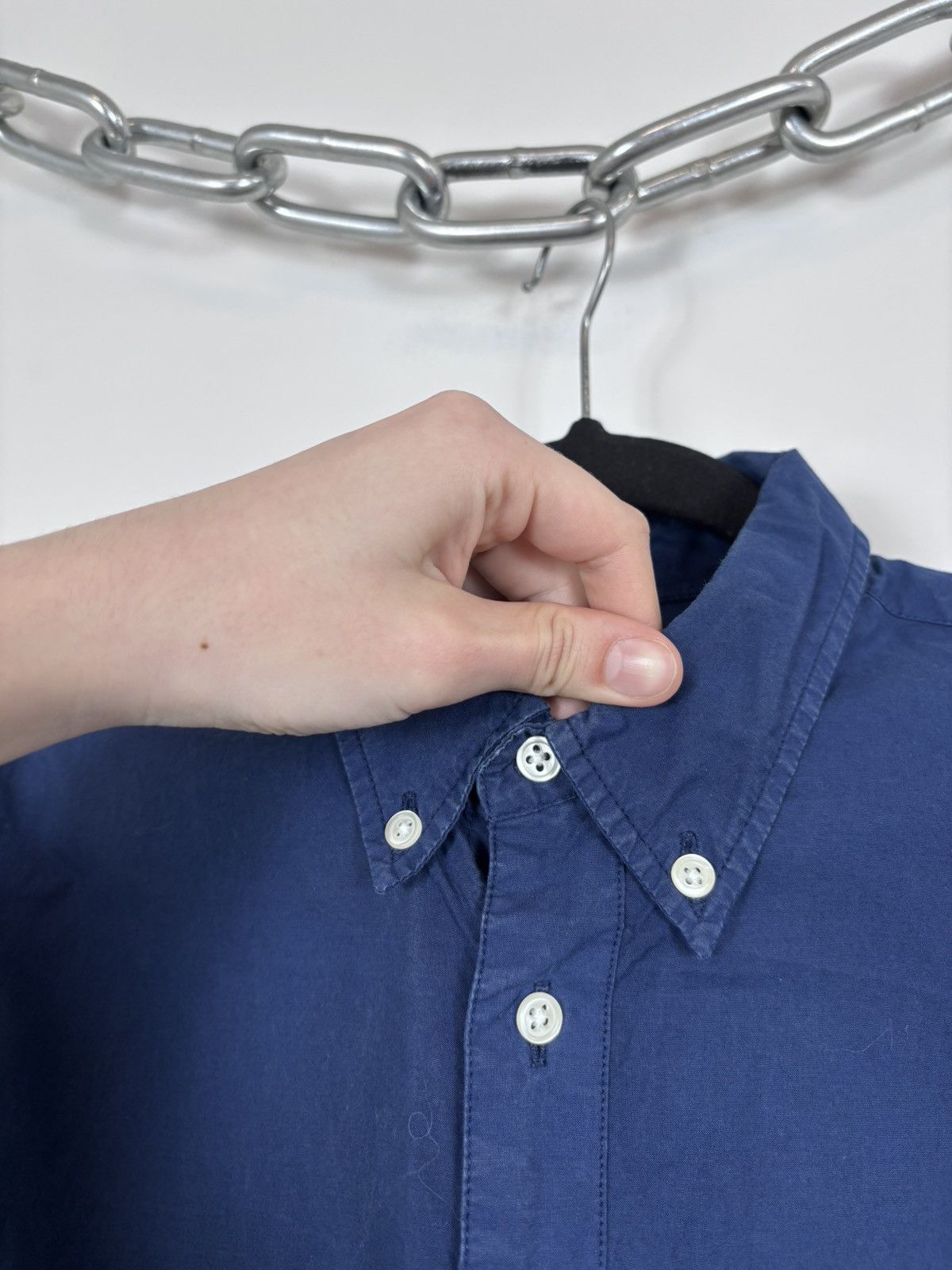 NN07 NN07 No Nationality New Derek Men’s Blue Long Sleeve Shirt Size US M / EU 48-50 / 2 - 5 Thumbnail