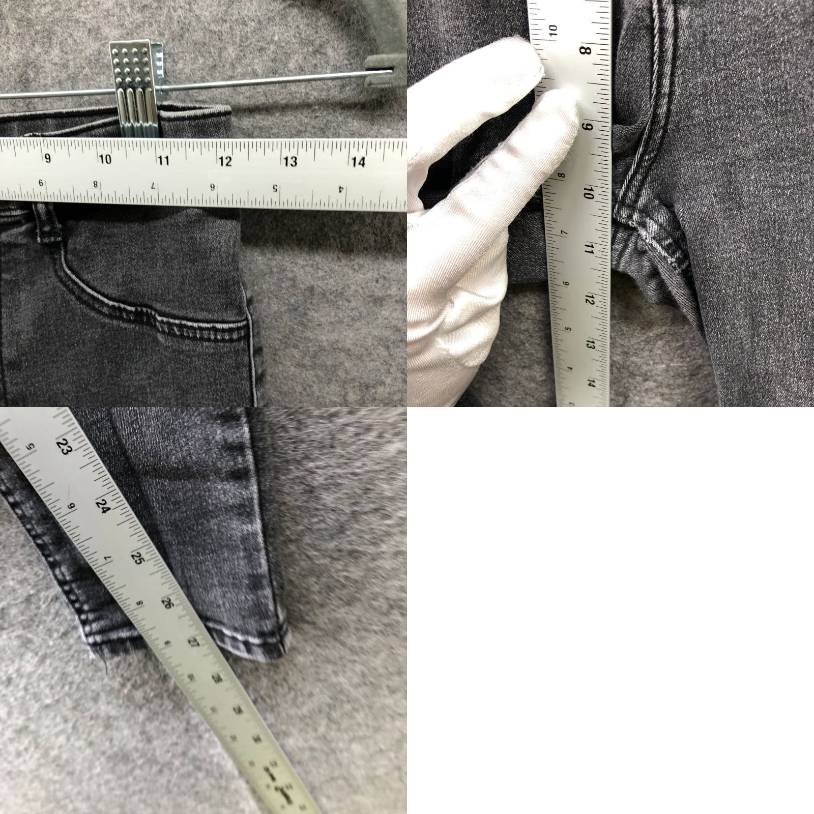 Zara Zara High Rise Skinny Jeans Womens Size 4 Gray Stretch Denim Cotton 5-Pocket VINTAGE No? Size 28" / US 6 / IT 42 - 8 Thumbnail