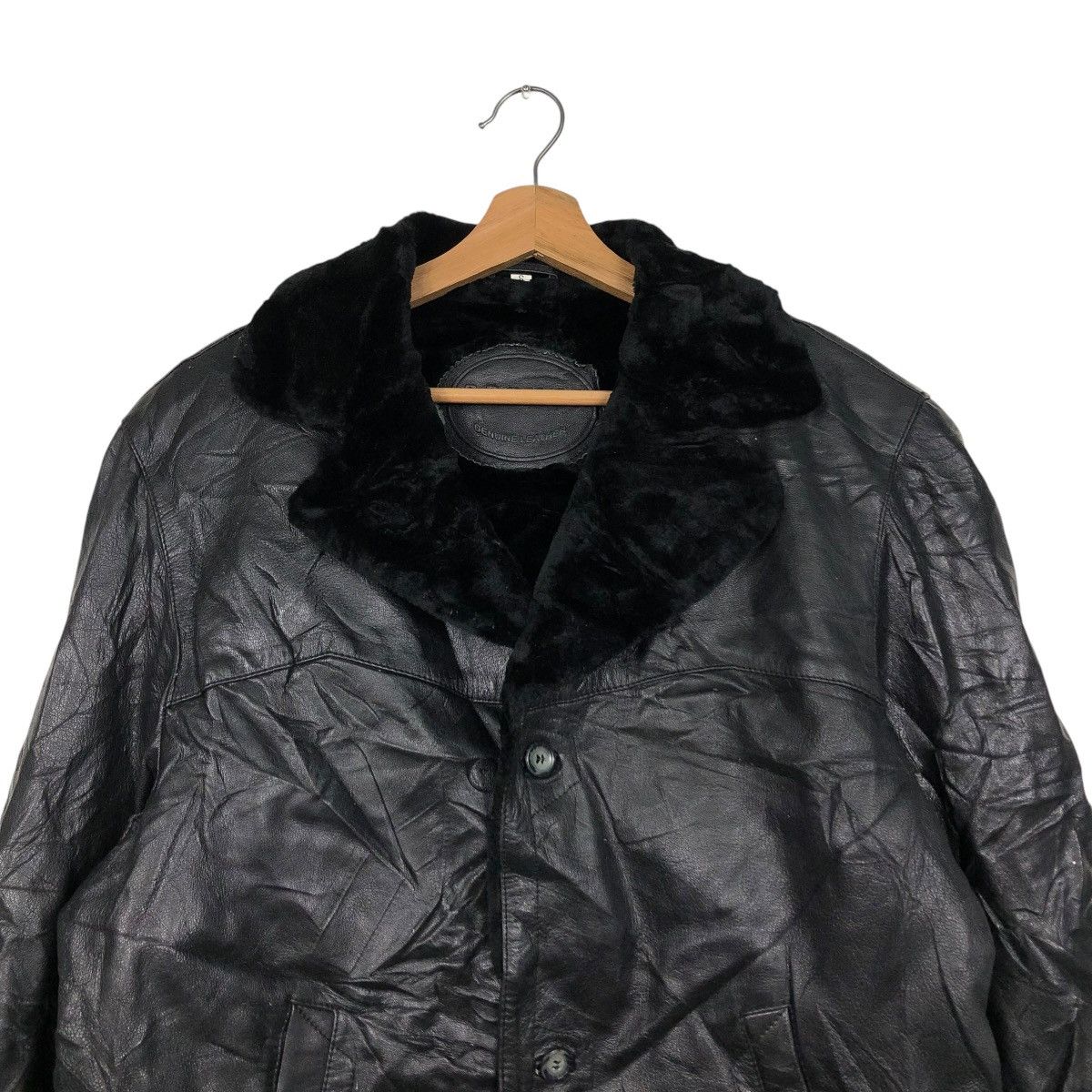 Japanese Brand VINTAGE GENUINE LEATHER JACKET BIKE BRUMAS MINK FUR BLANKET Size US S / EU 44-46 / 1 - 5 Thumbnail