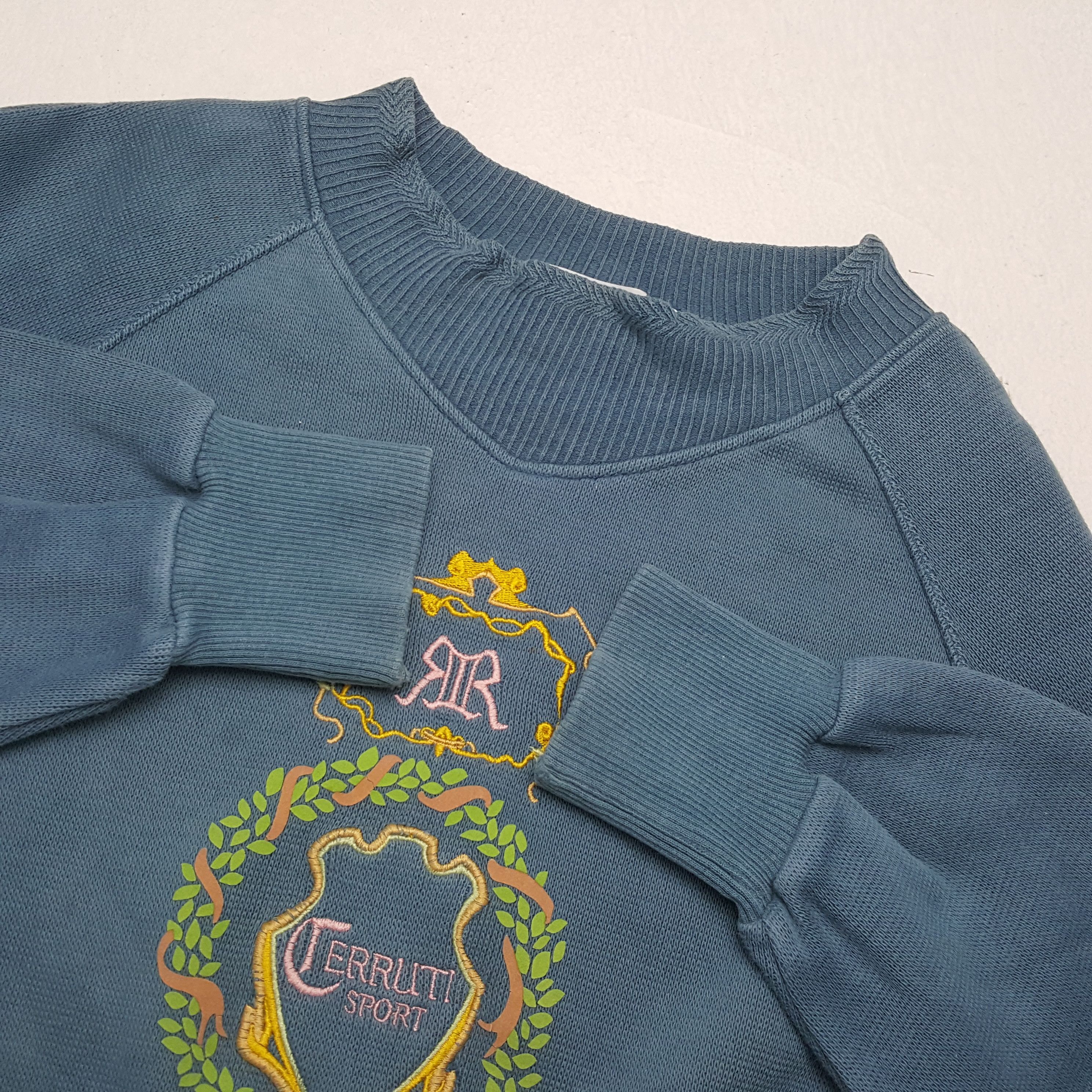 Cerruti 1881 × Vintage CERRUTI 1881 Center Design Sweatshirt Size US S / EU 44-46 / 1 - 8 Thumbnail