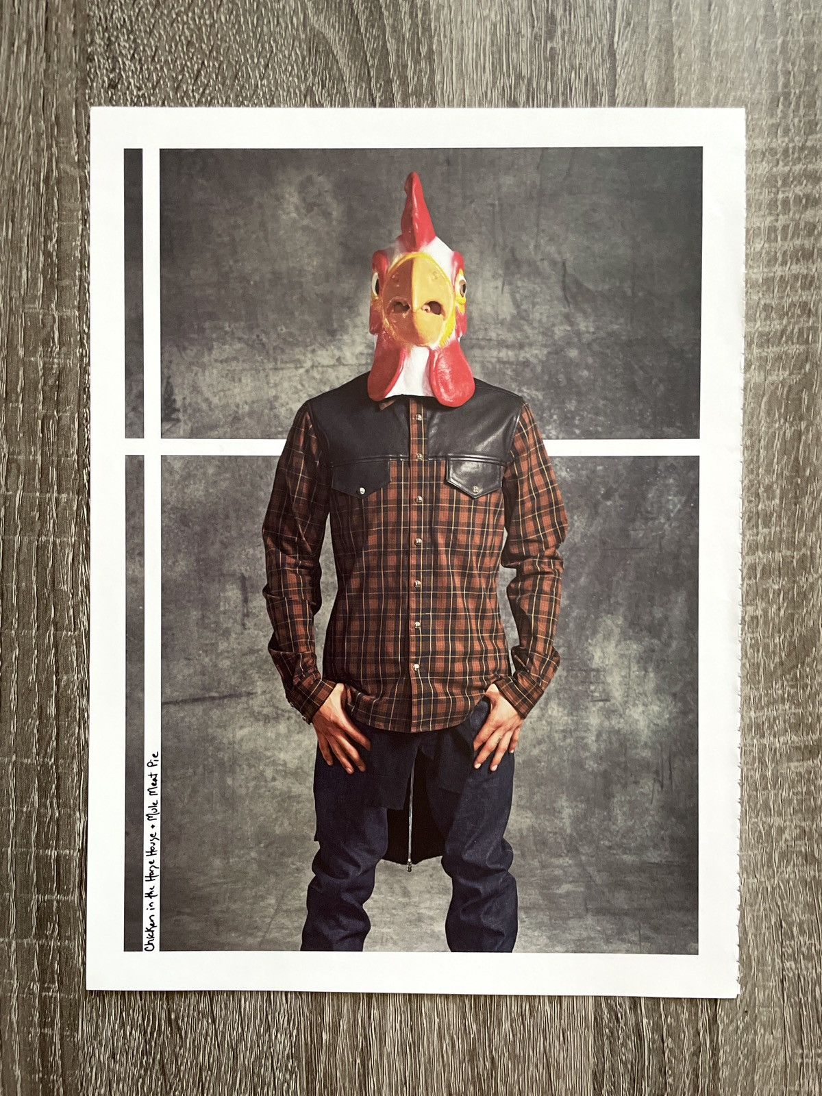 Chrome Hearts × Vintage Chrome Hearts chicken man Framed poster 8x11 magazine cutout Size ONE SIZE - 1 Thumbnail