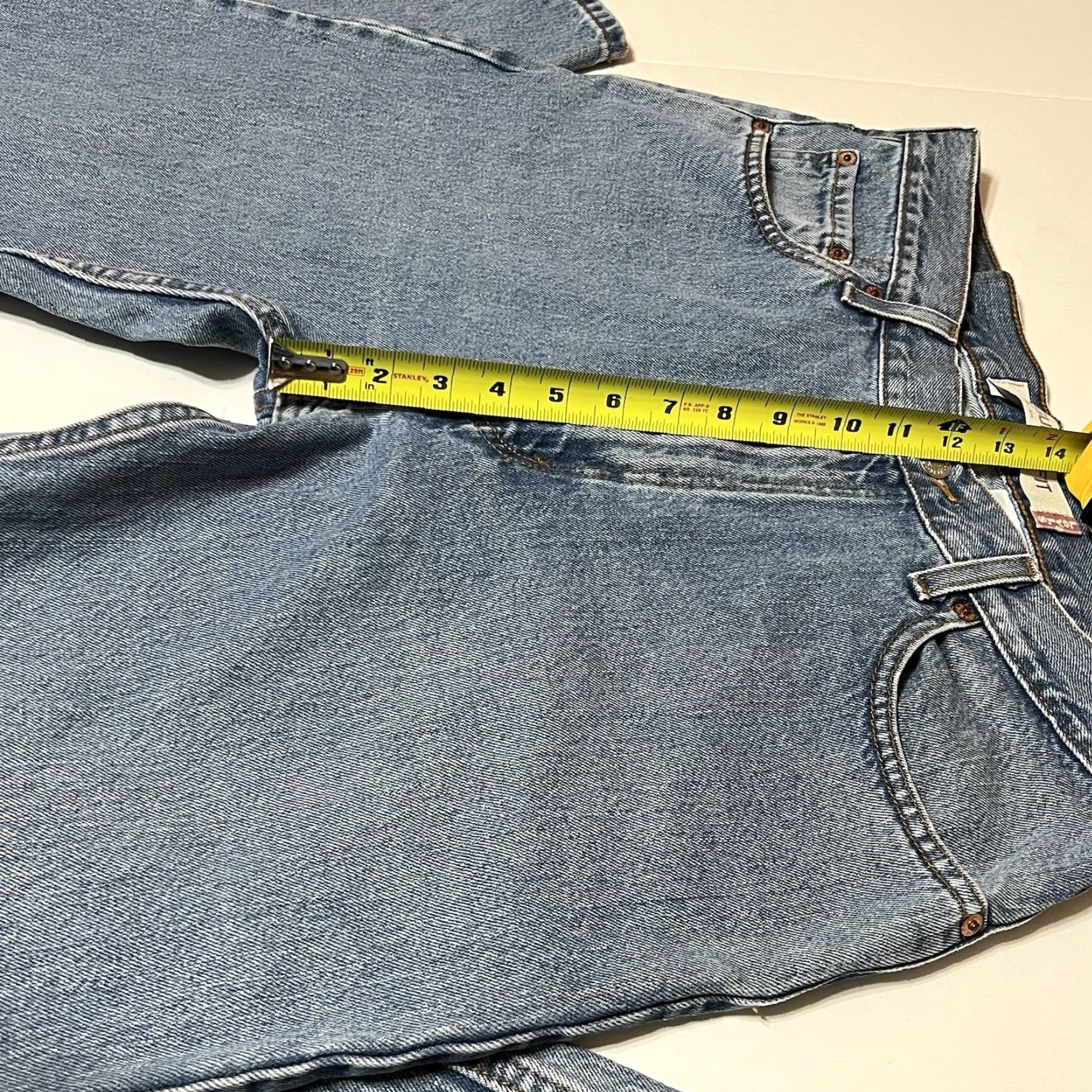 Levi's VINTAGE Levi's Jeans Mens 505 Straight Denim Blue 34x33 34x34 High Rise Grunge Y2K Mens Front Logo Button Zip Size US 34 / EU 50 - 4 Thumbnail