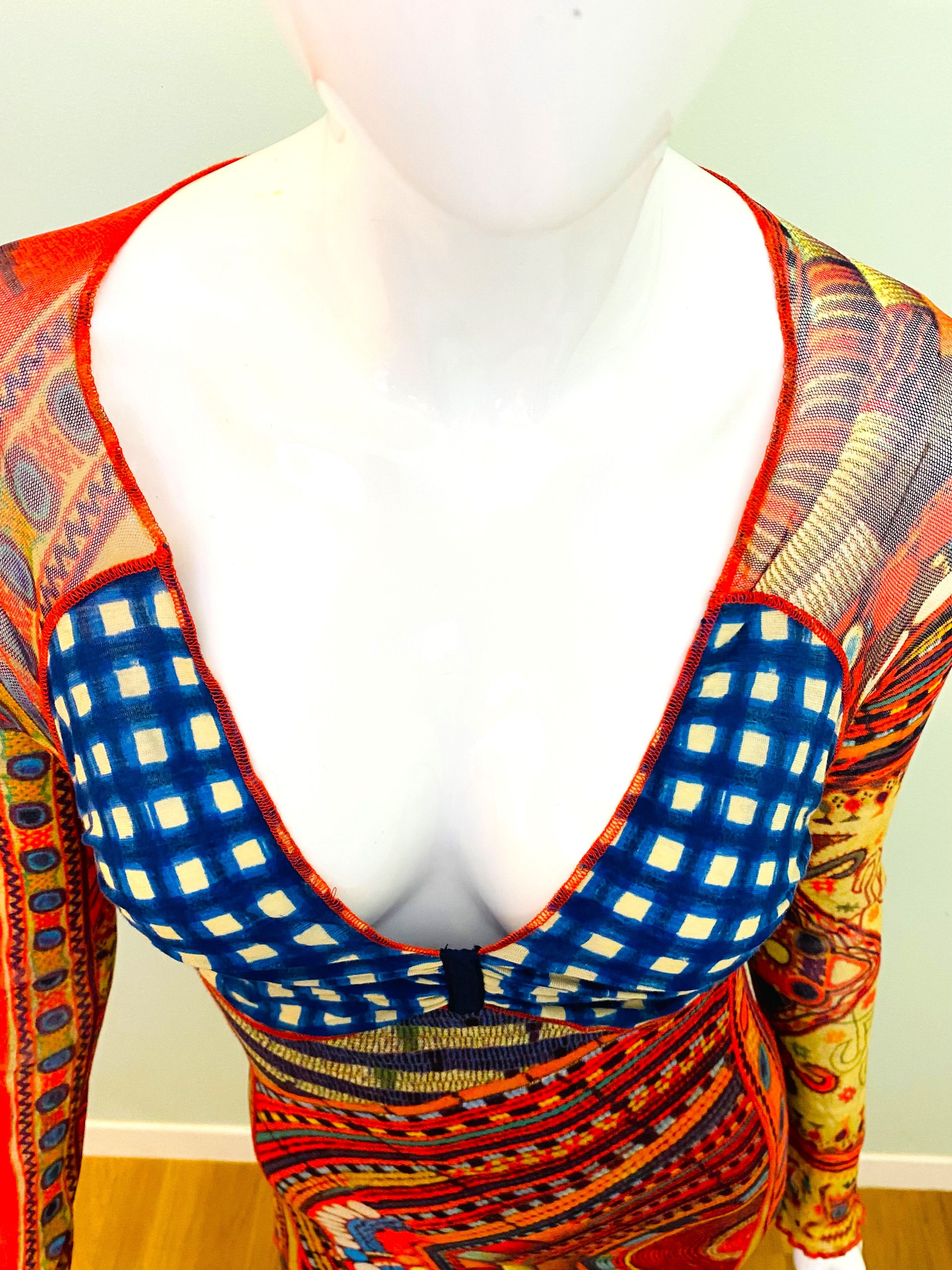 Jean Paul Gaultier Jean Paul Gaultier Backless FW 1995 Mesh Medium Maxi Dress Size M / US 6-8 / IT 42-44 - 15 Thumbnail