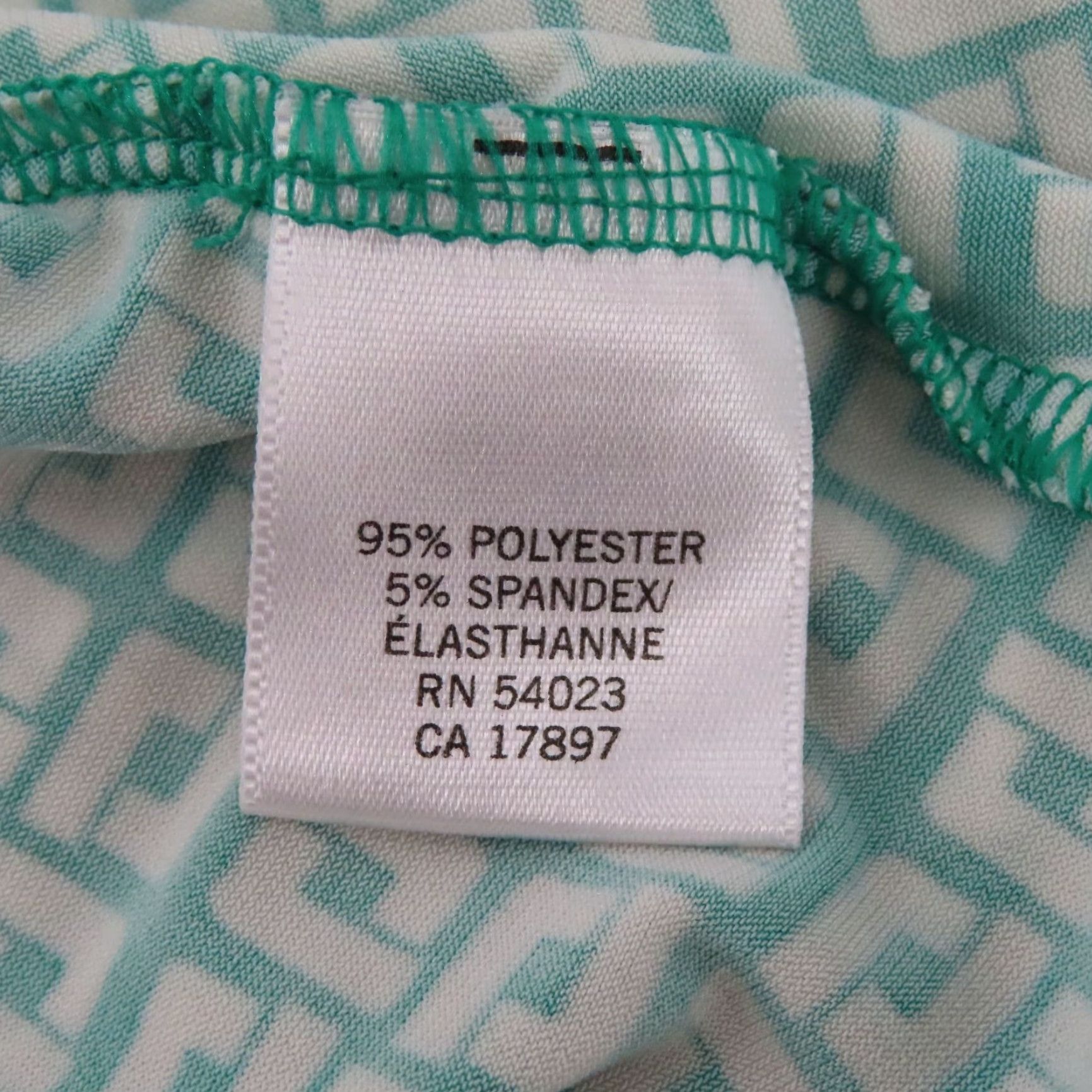 Banana Republic Banana Republic Women PS Tank Top Geometric Cowl Neck Sleeveless Green White Geometric Pattern Petite Small PS Shirt Womens Size S / US 4 / IT 40 - 7 Thumbnail