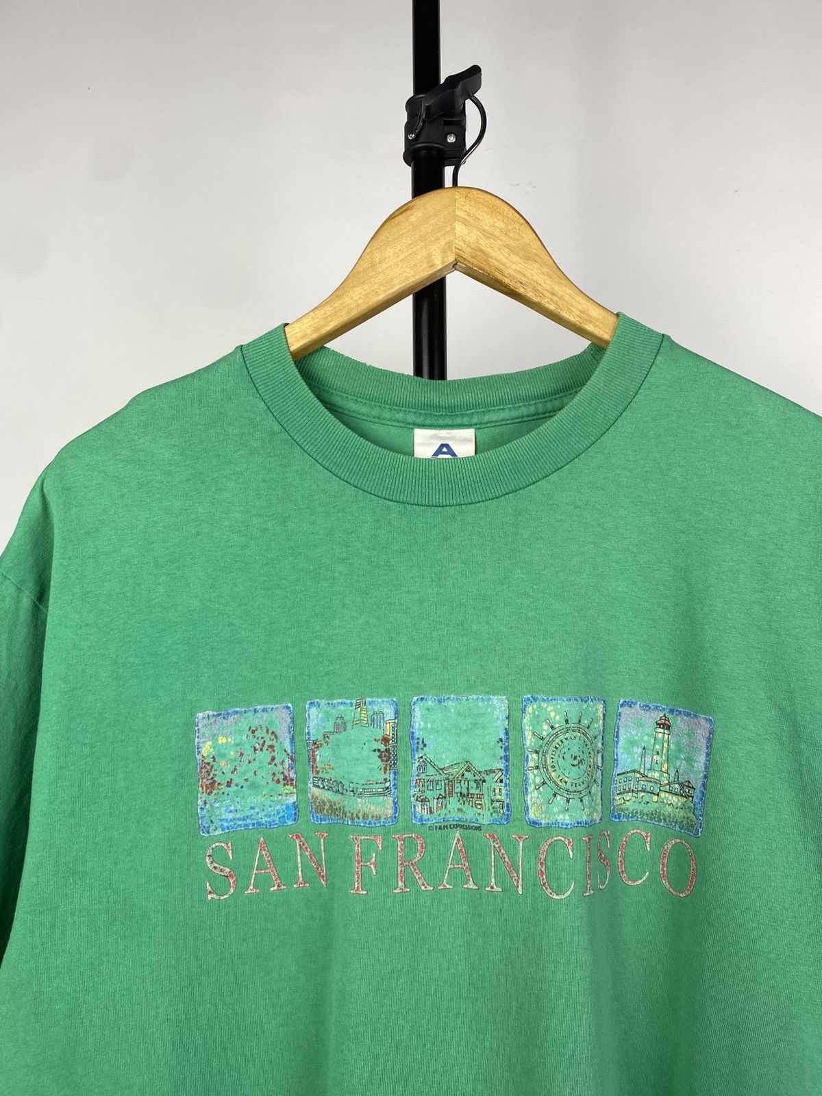 Vintage VINTAGE 90s USA SAN FRANCISCO y2k Tee Shirt Size US L / EU 52-54 / 3 - 3 Thumbnail